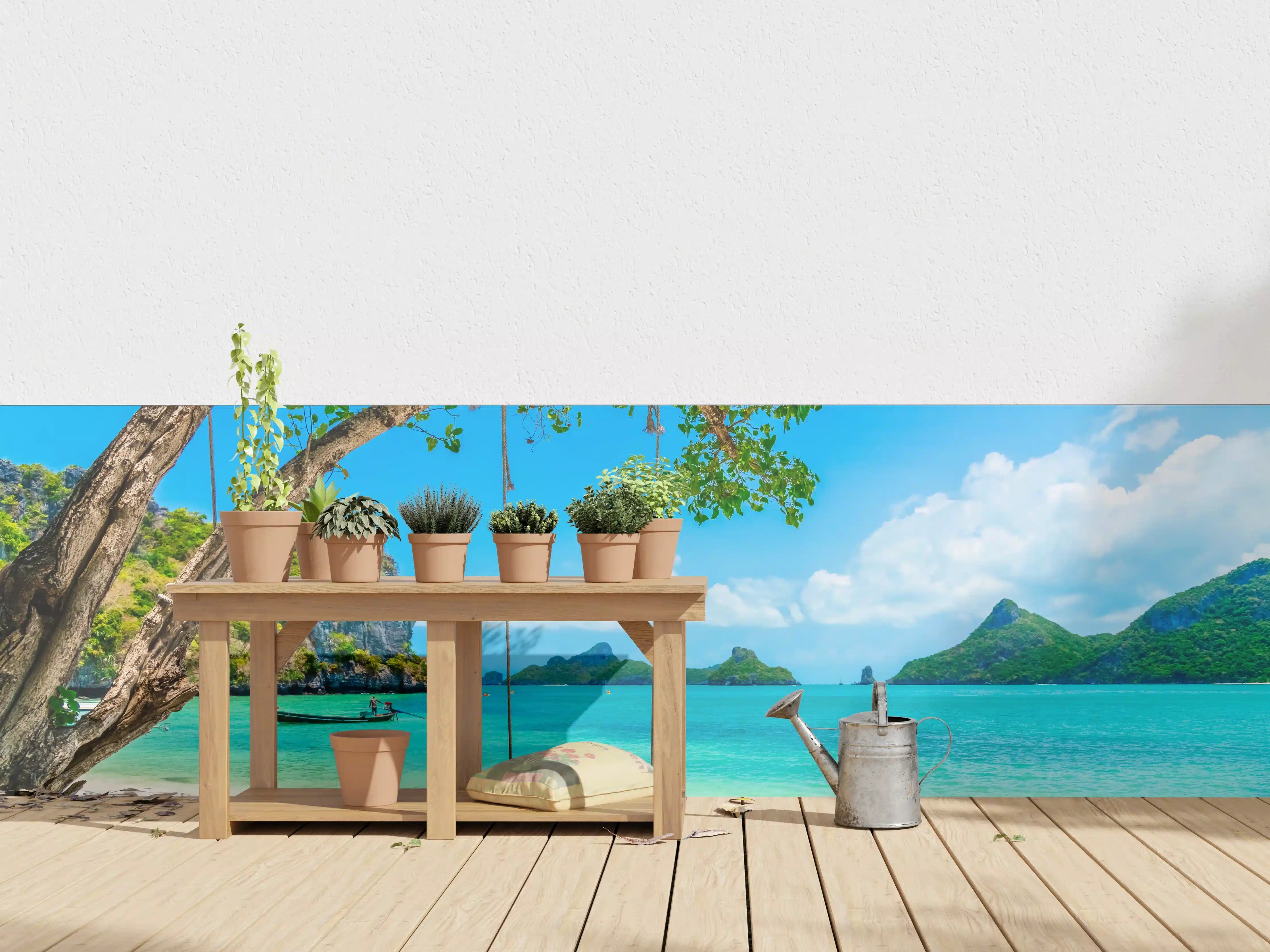 Wandverkleidung außen - Paradiesischer Strand in Thailand