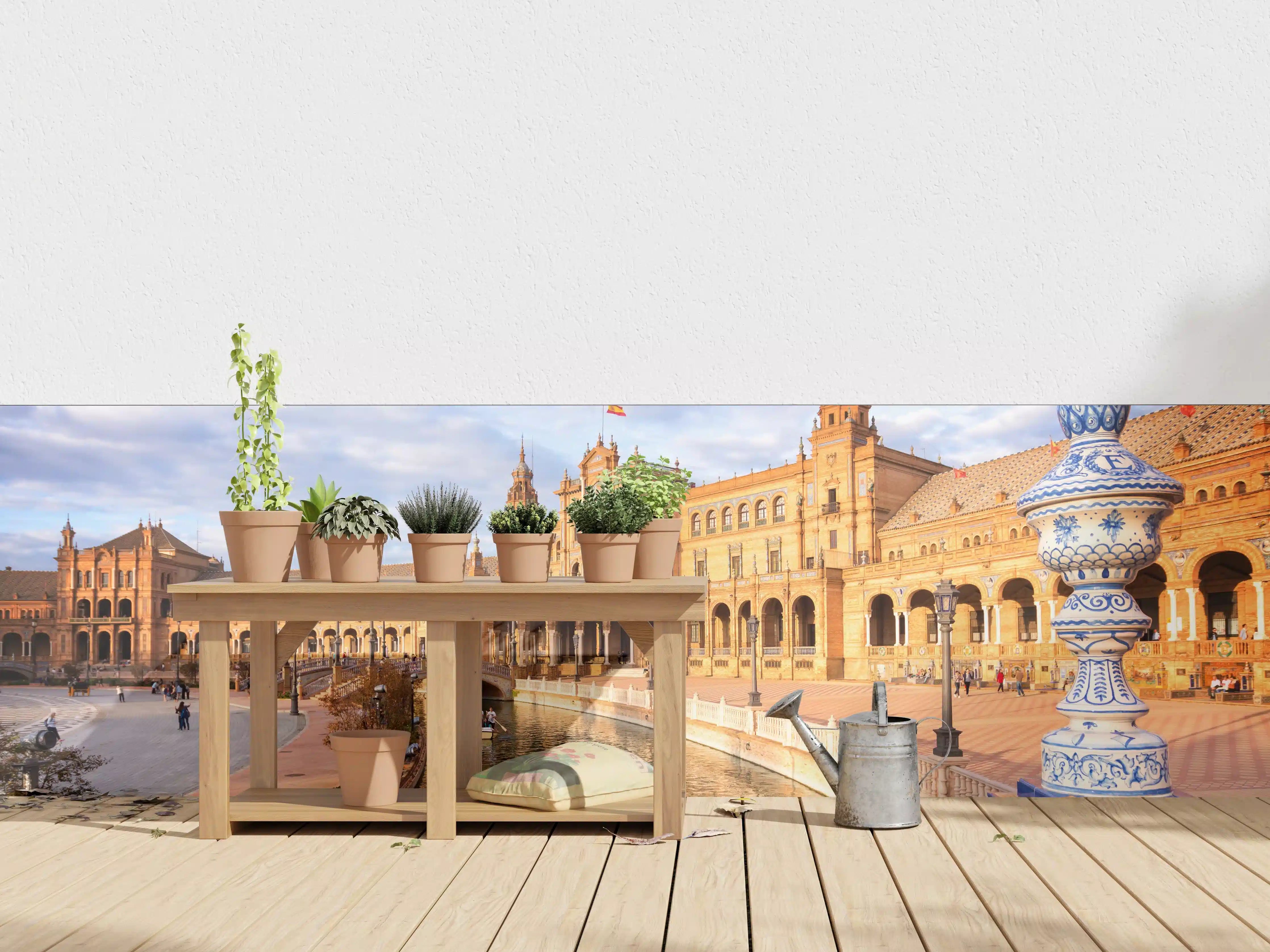 Wandverkleidung außen - Plaza de Espana in Sevilla