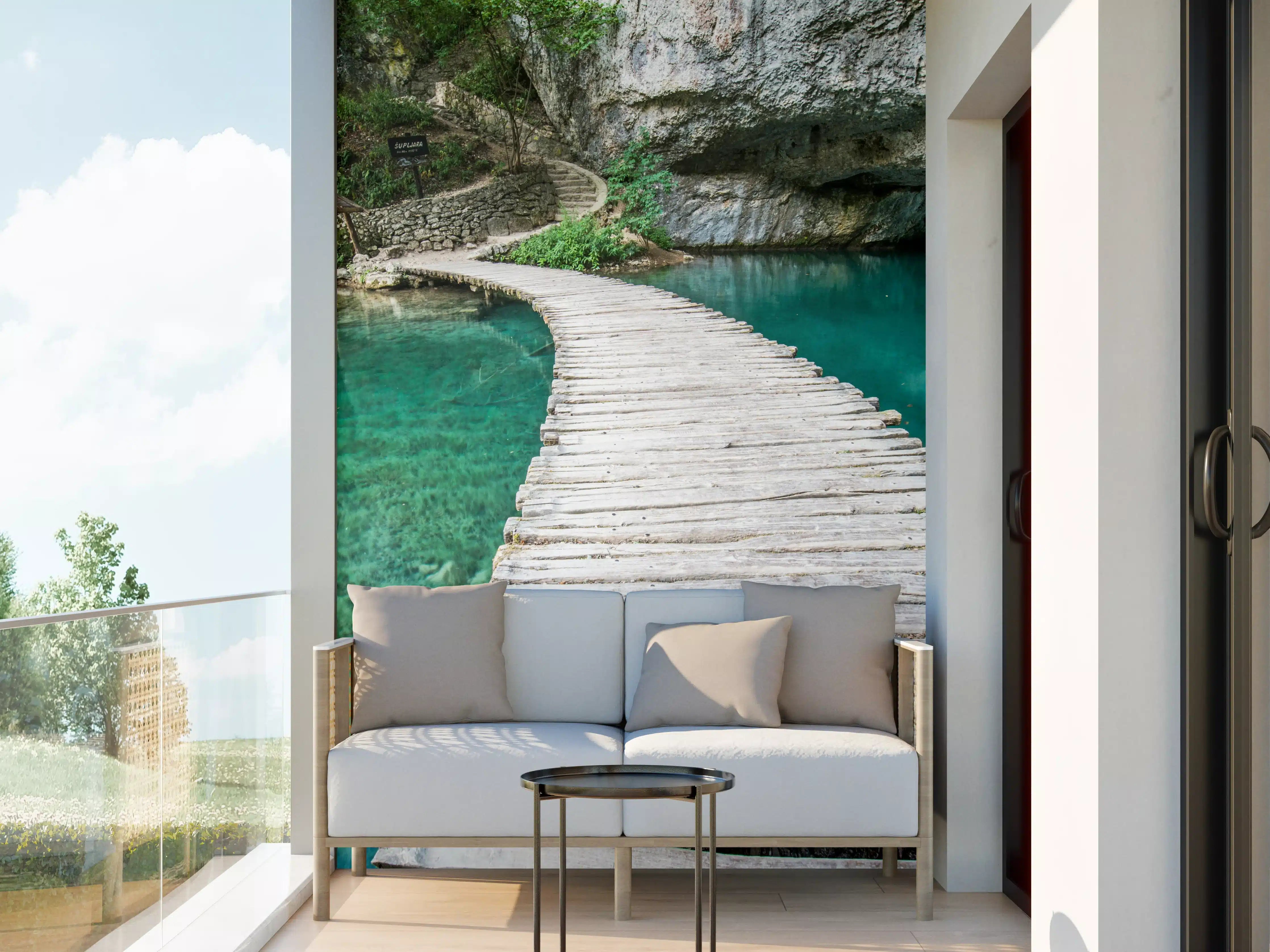 Wandverkleidung außen - Plitvicer Brücke in Kroatien