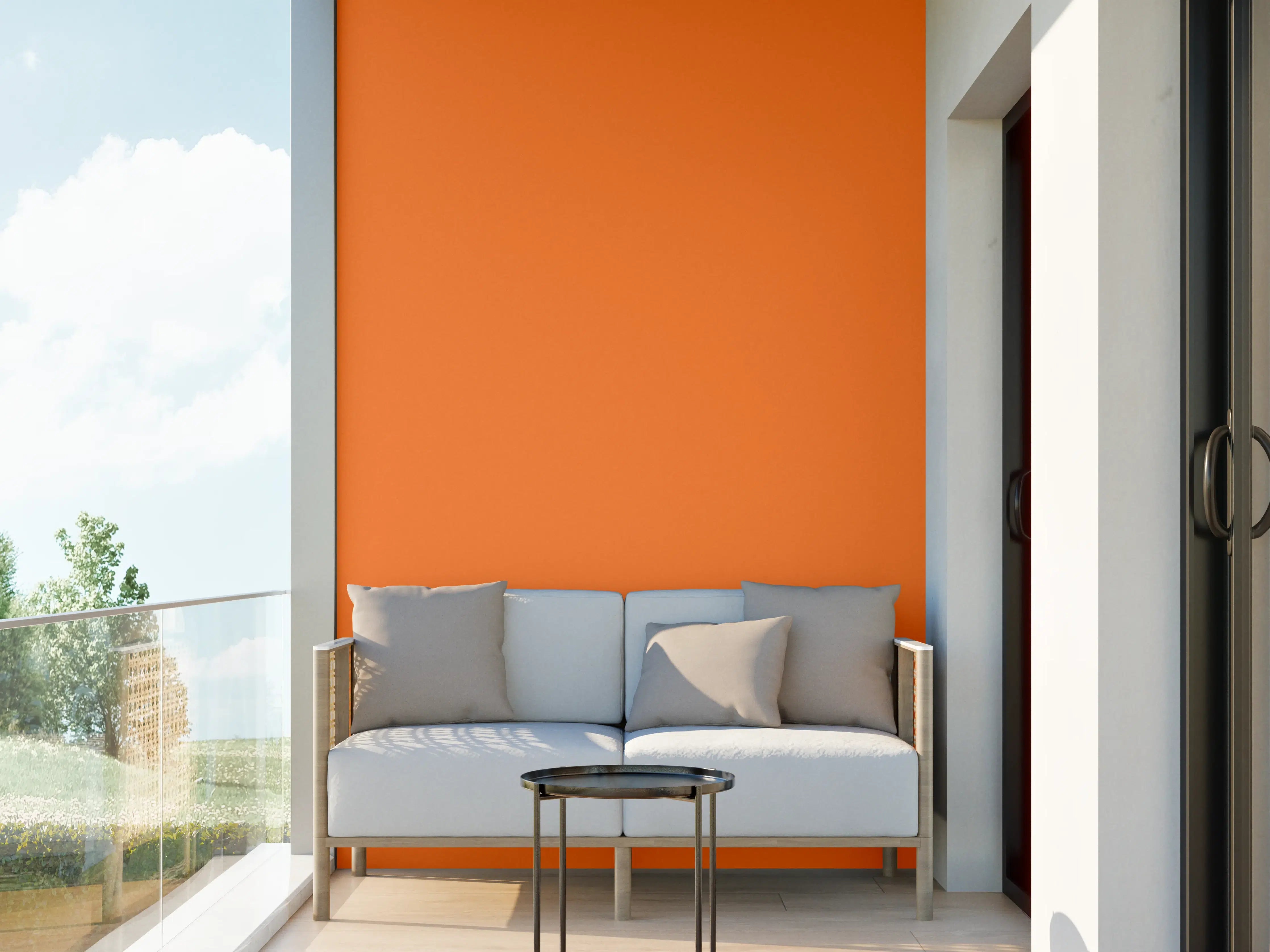 Wandverkleidung außen - RAL 2008 (Leuchtendes Rot-Orange)