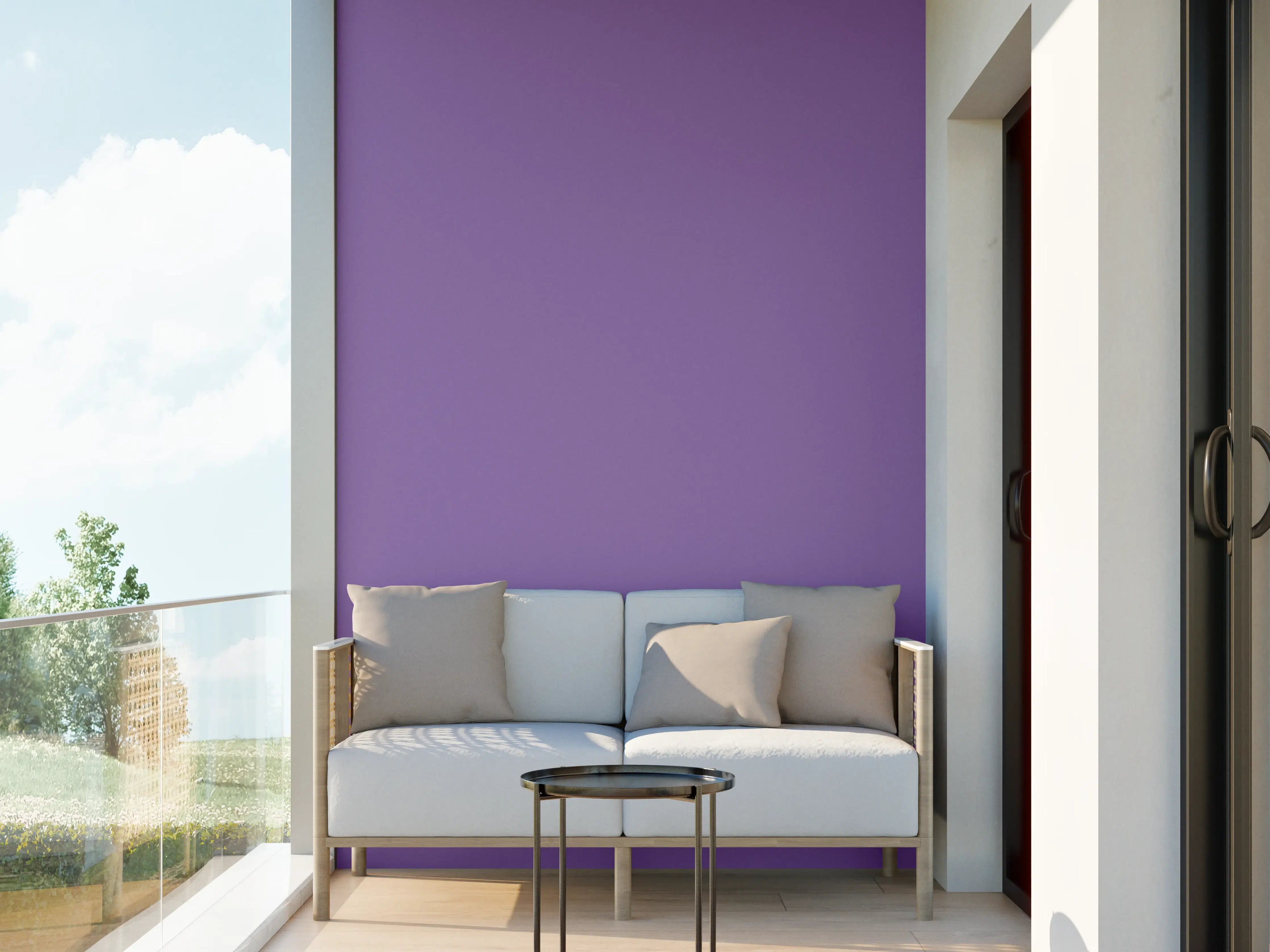 Wandverkleidung außen - RAL 4005 Blauviolett
