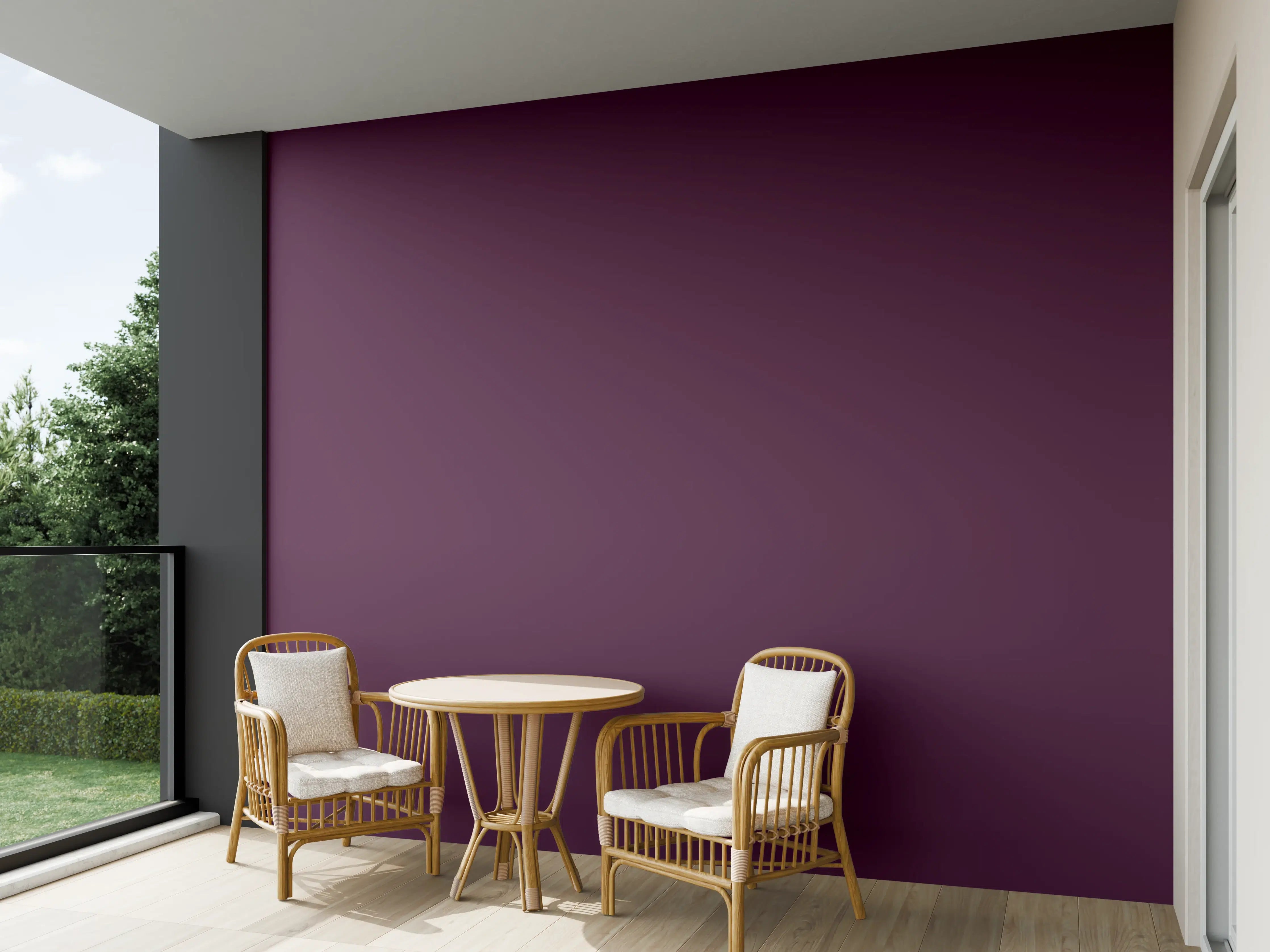 Wandverkleidung außen - RAL 4007 (Purpurviolett)
