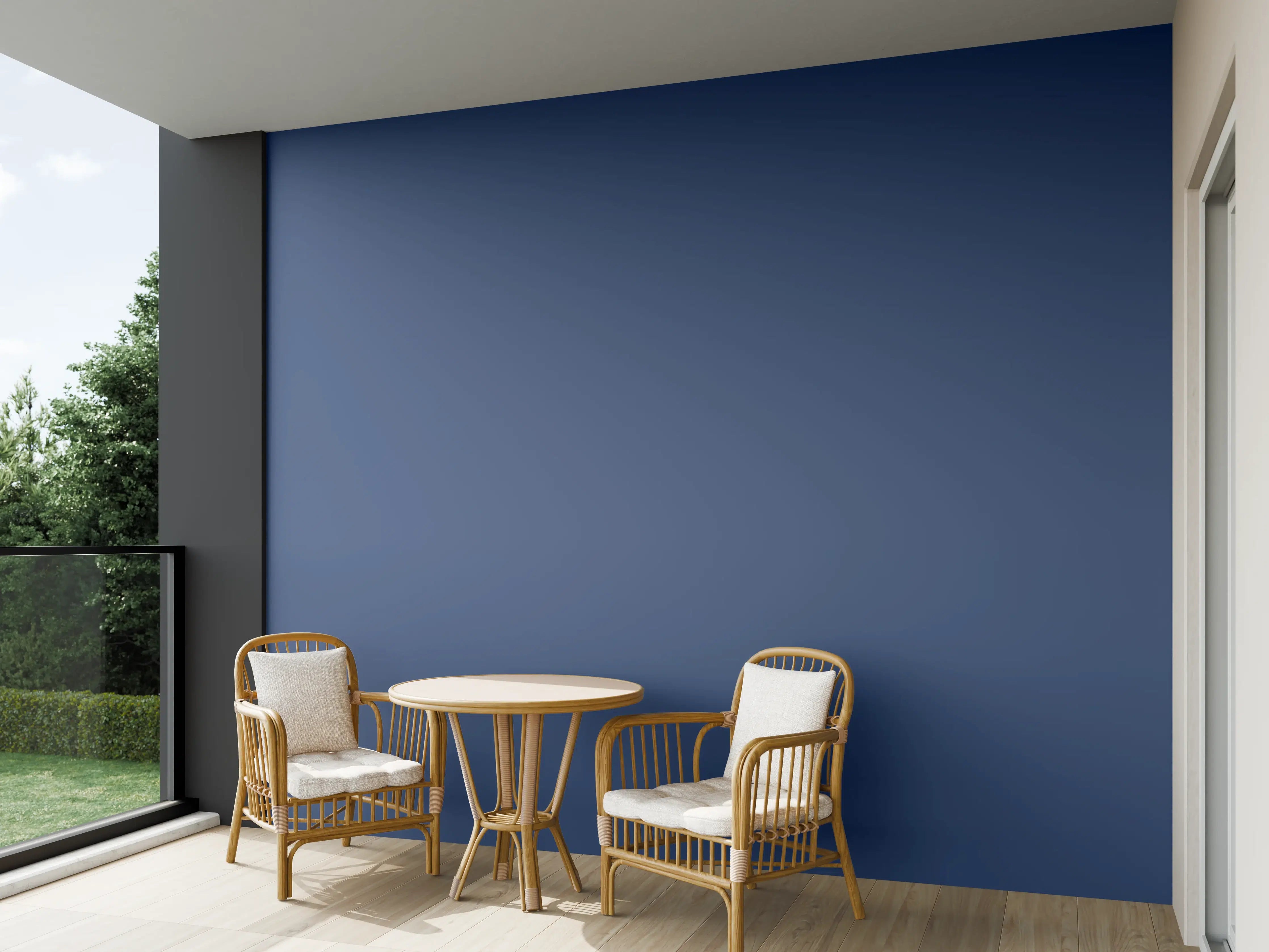 Wandverkleidung außen - RAL 5000 Sealblau