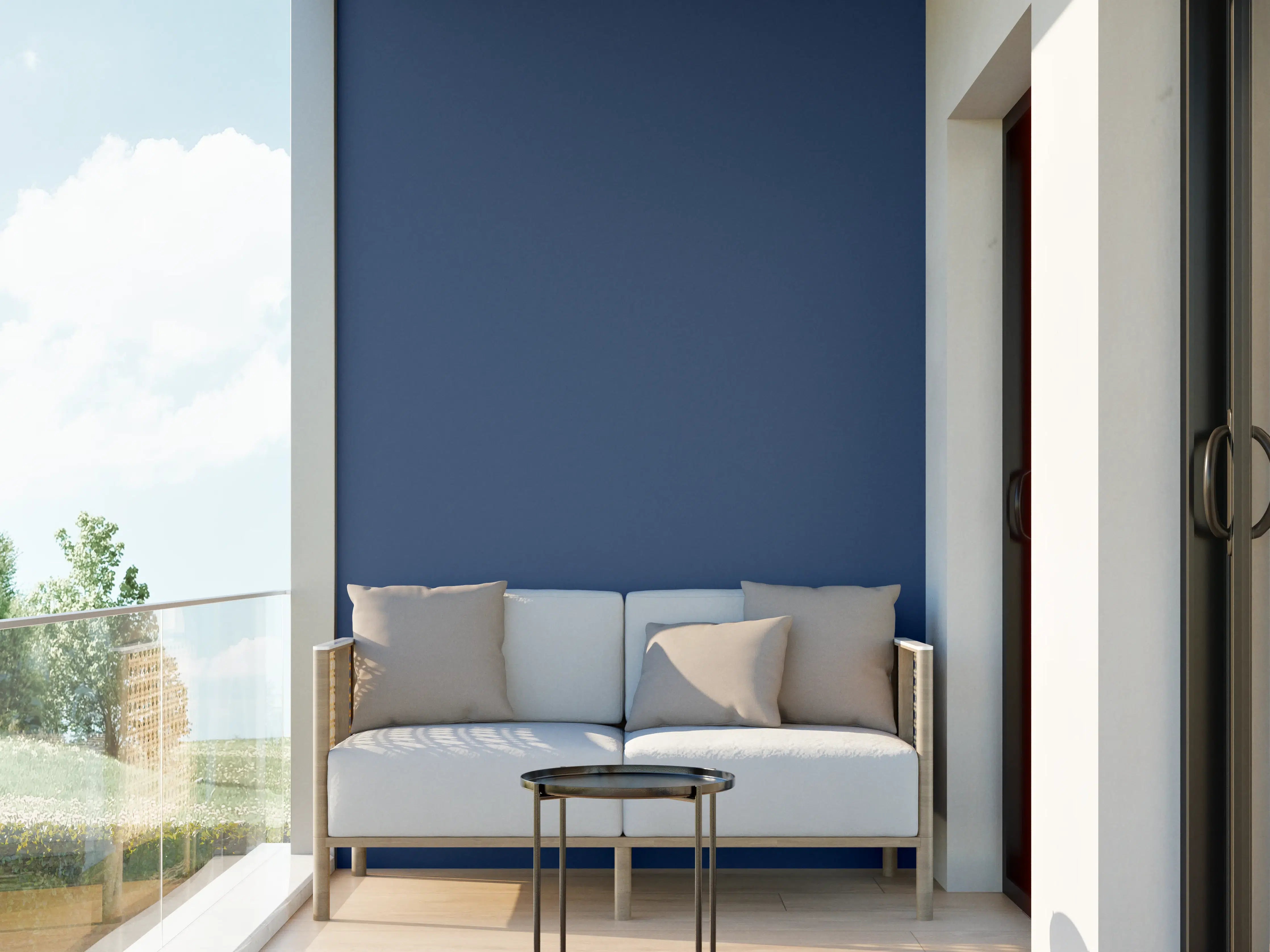 Wandverkleidung außen - RAL 5000 Sealblau