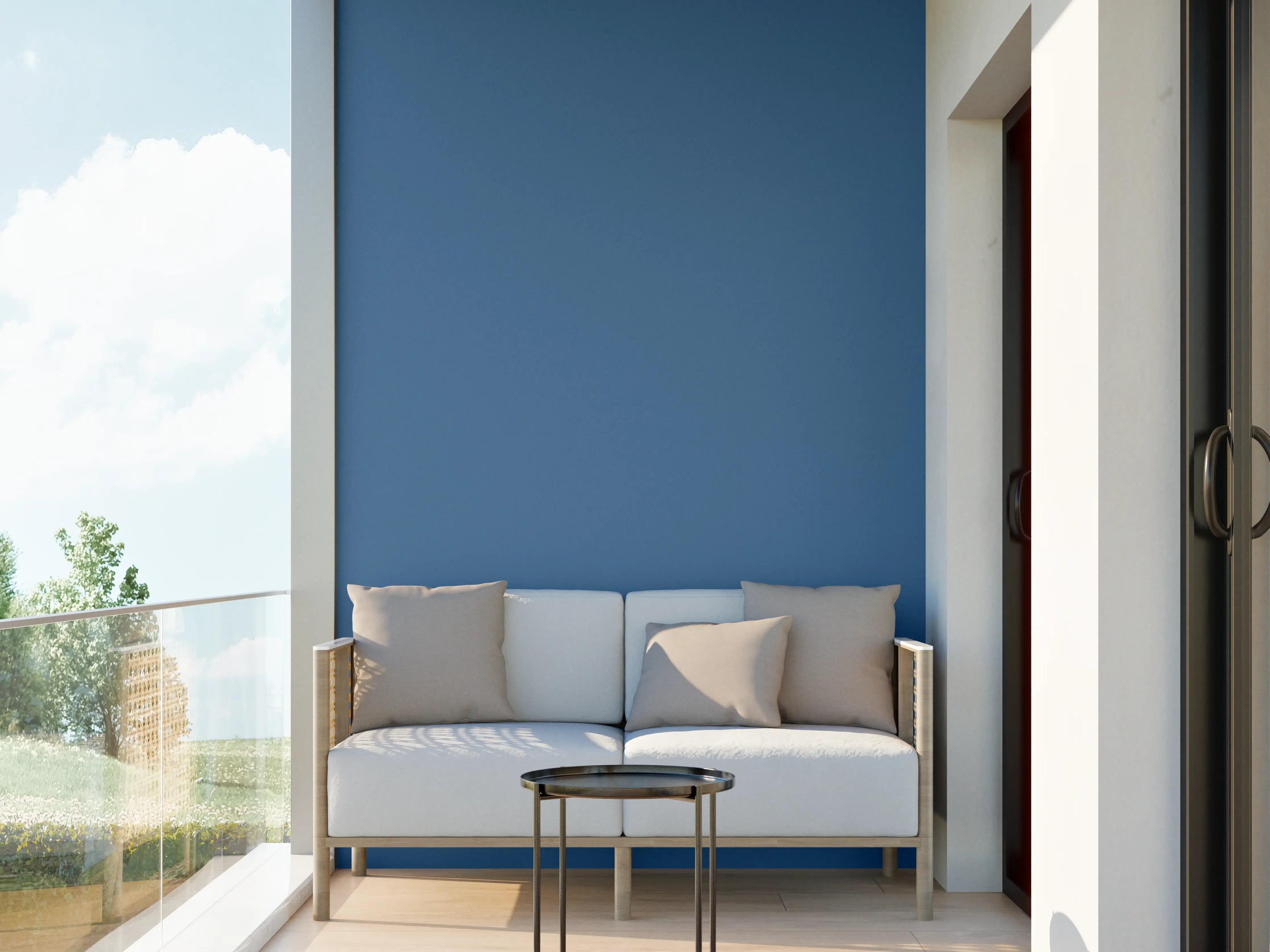 Wandverkleidung außen - RAL 5007 (Brillantblau)