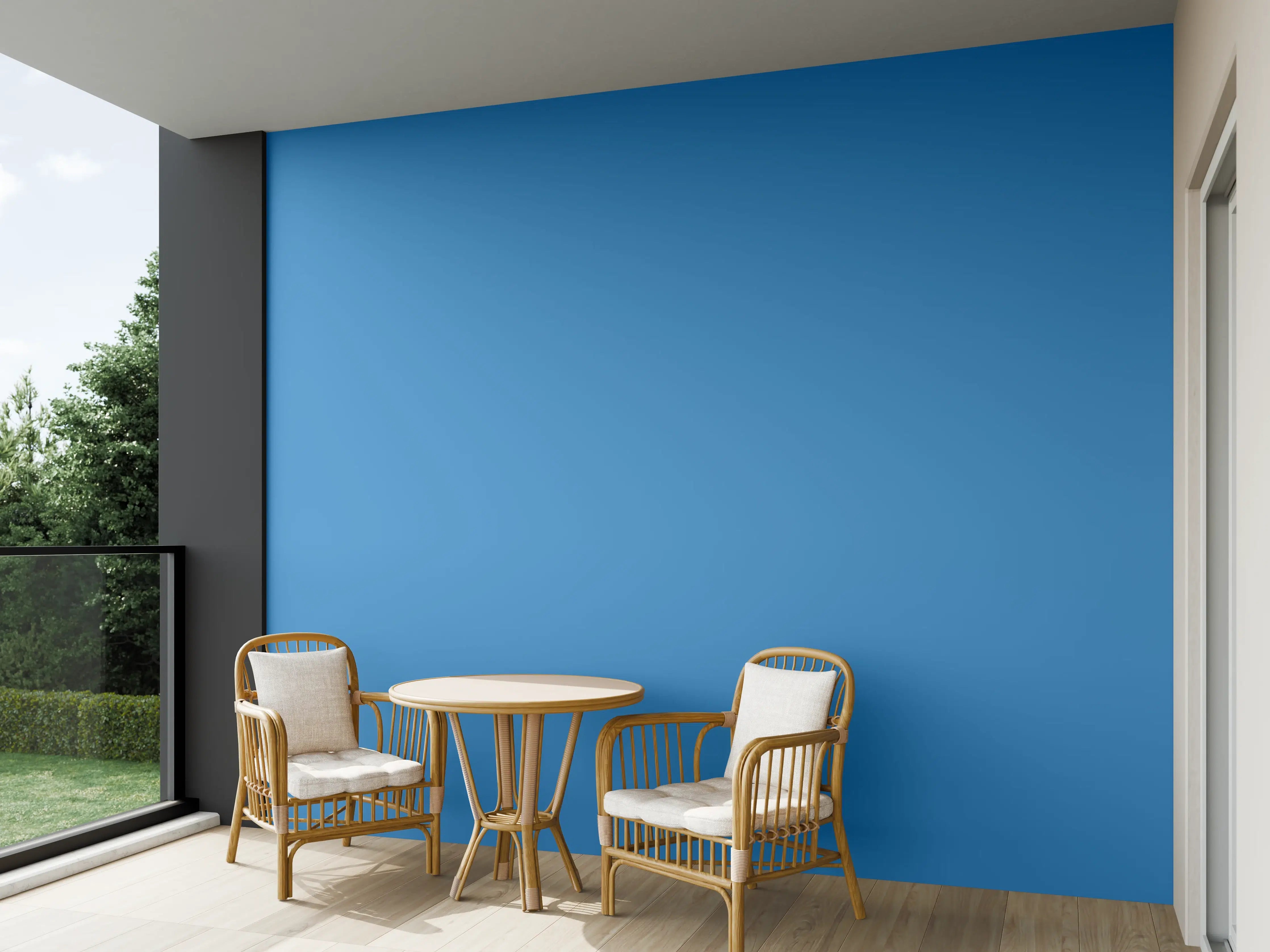 Wandverkleidung außen - RAL 5012 (Hellblau)