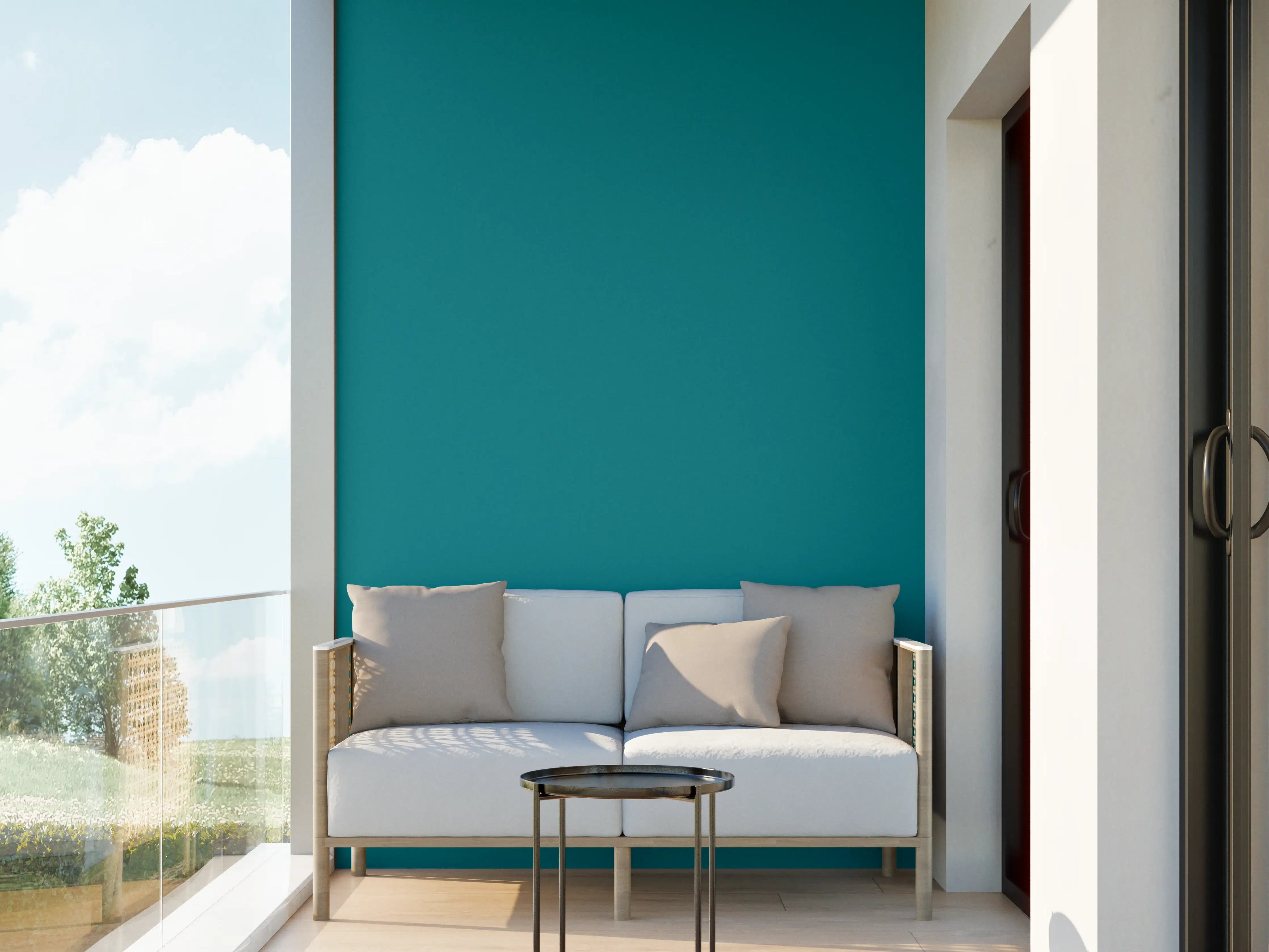 Wandverkleidung außen - RAL 5021 (Wasserblau)