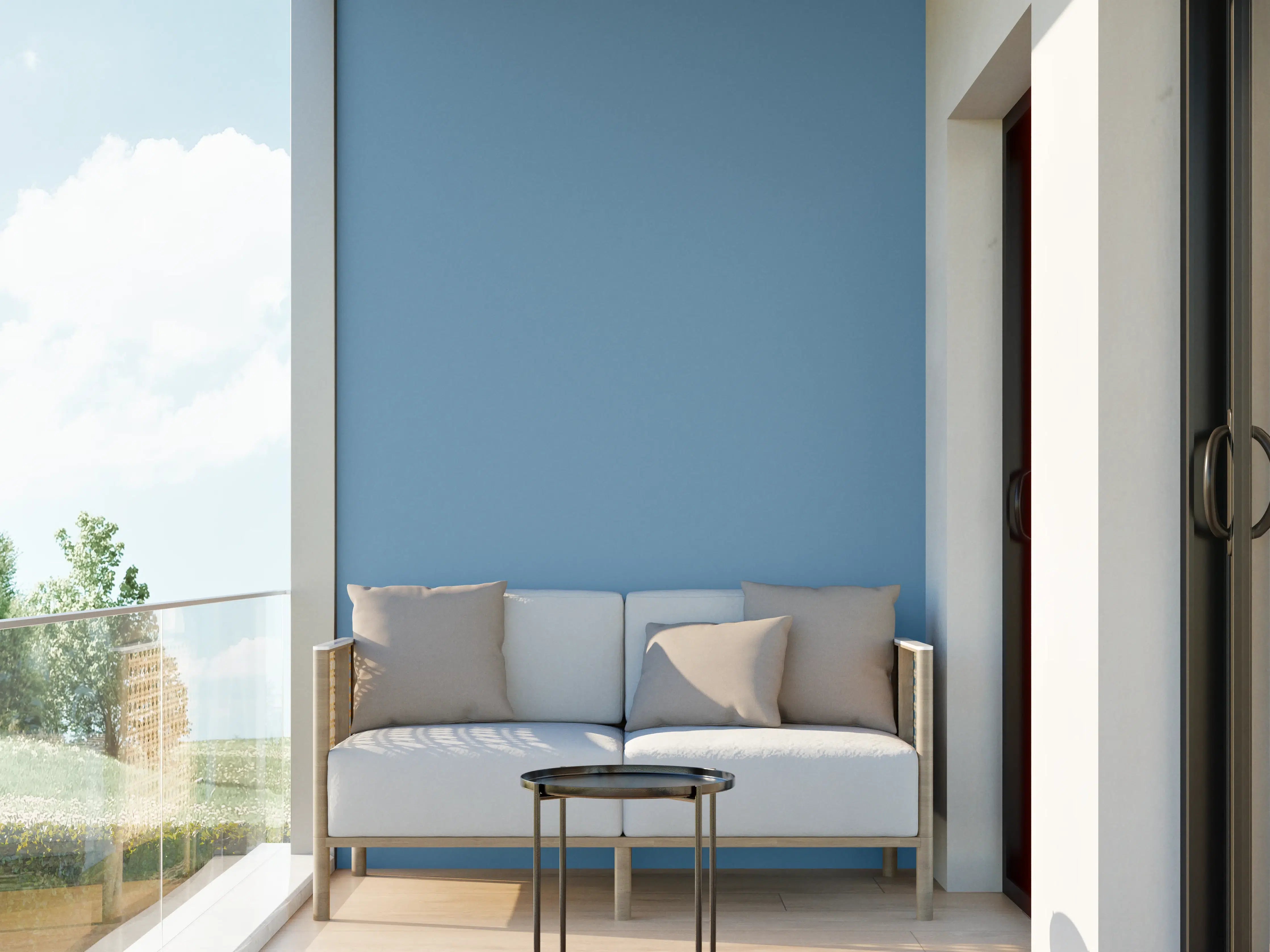Wandverkleidung außen - RAL 5024 (Pastellblau)