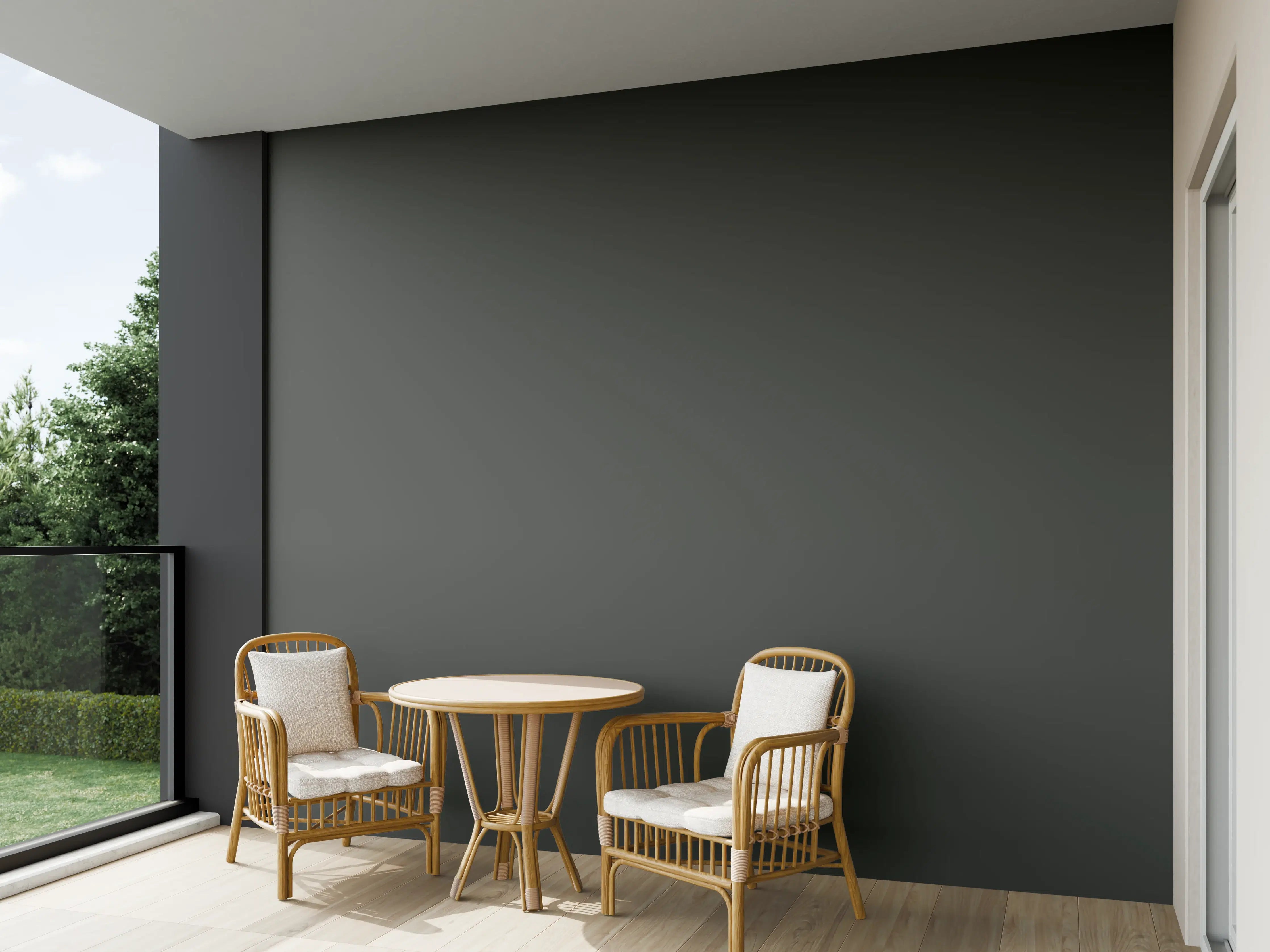 Wandverkleidung außen - RAL 6015 Hellgrün