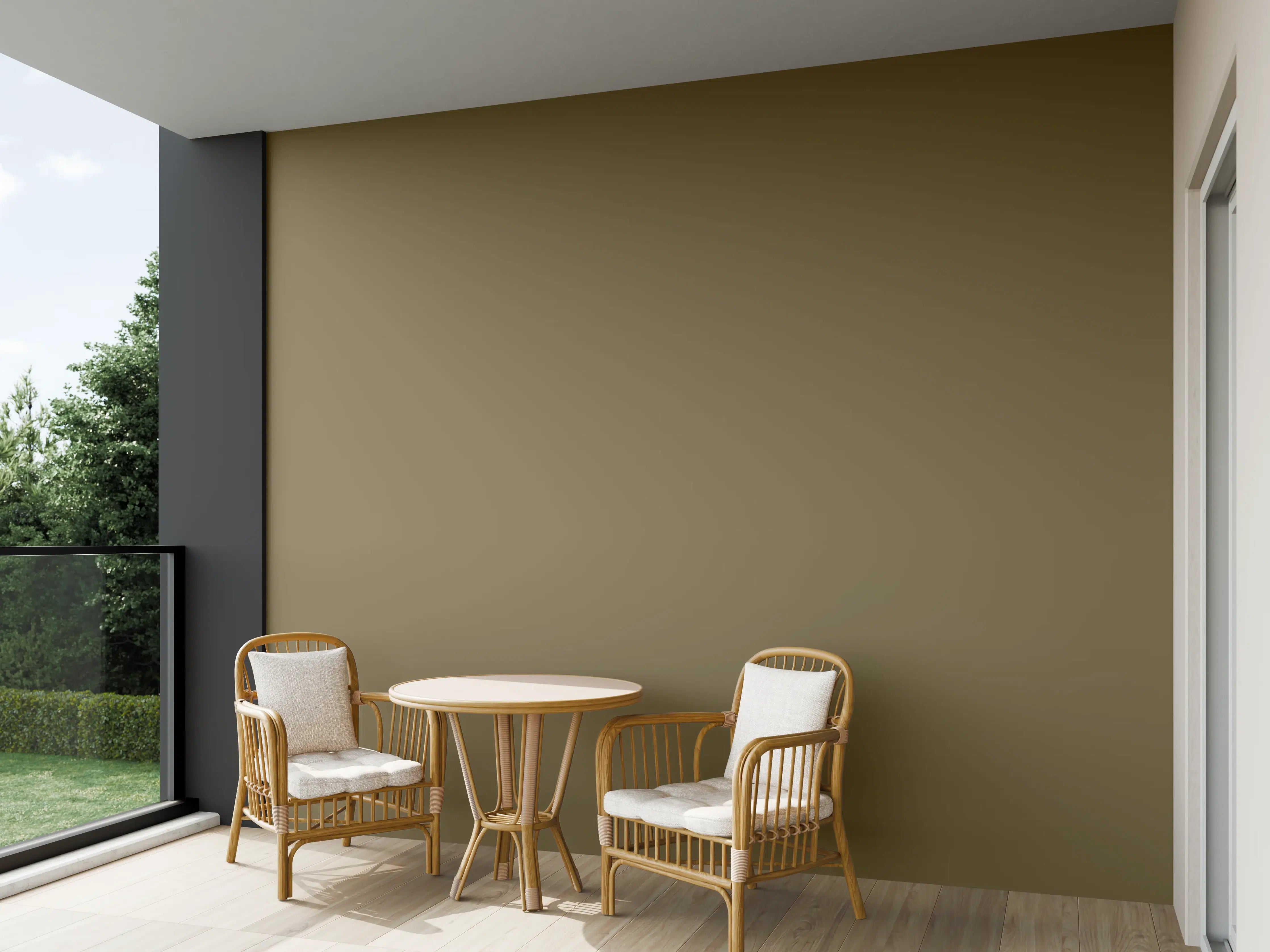 Wandverkleidung außen - RAL 7008 (Khaki grau)