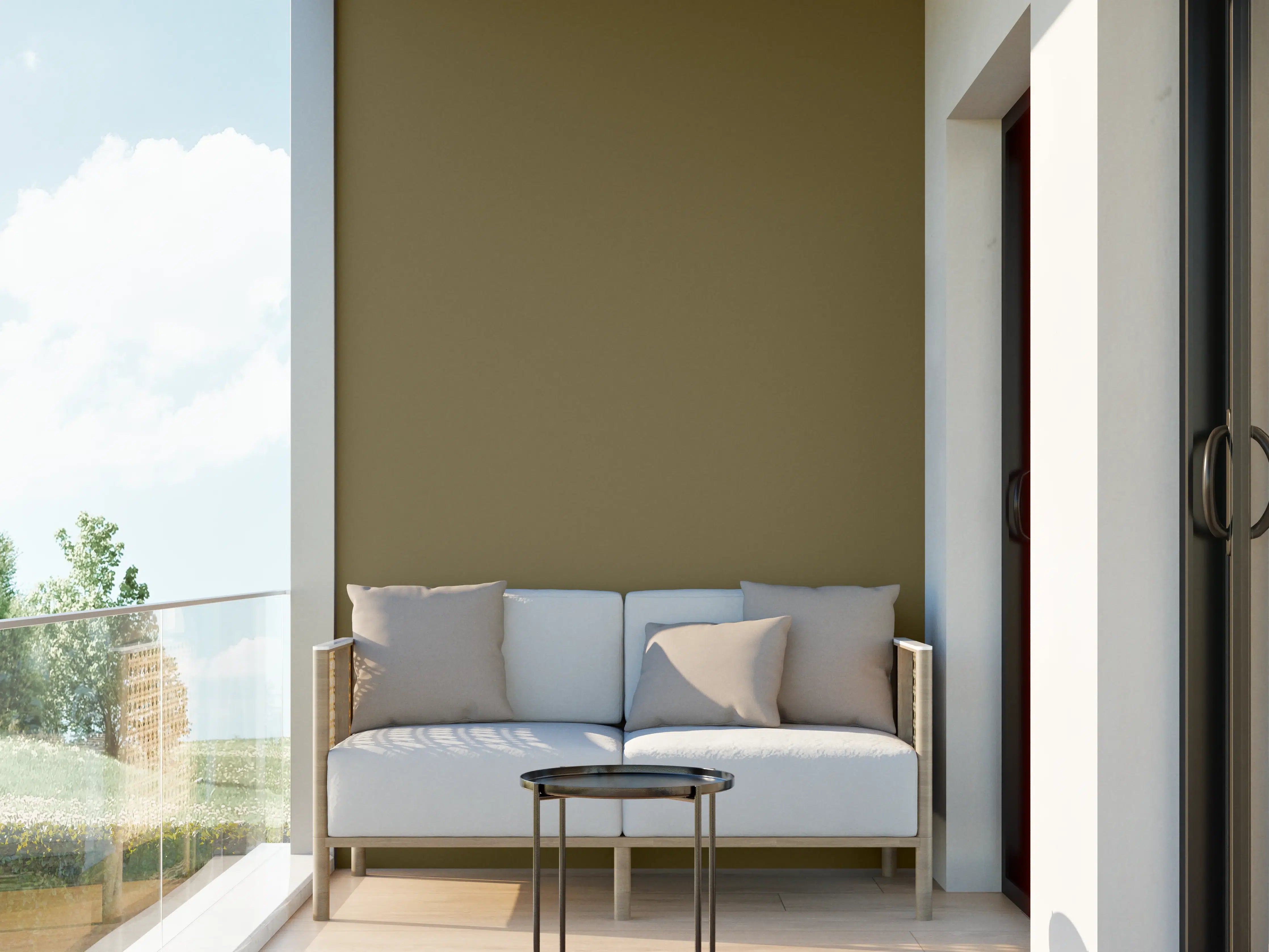 Wandverkleidung außen - RAL 7008 (Khaki grau)
