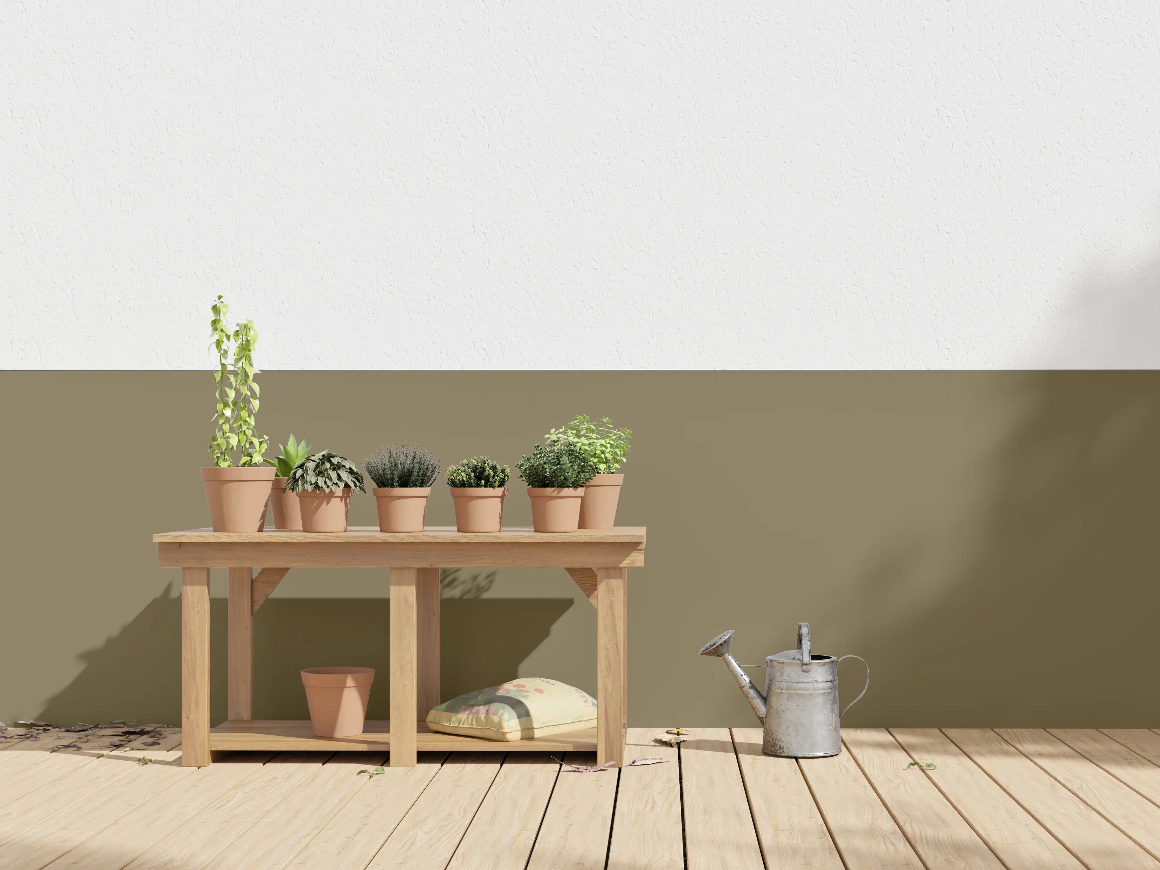 Wandverkleidung außen - RAL 7008 (Khaki grau)