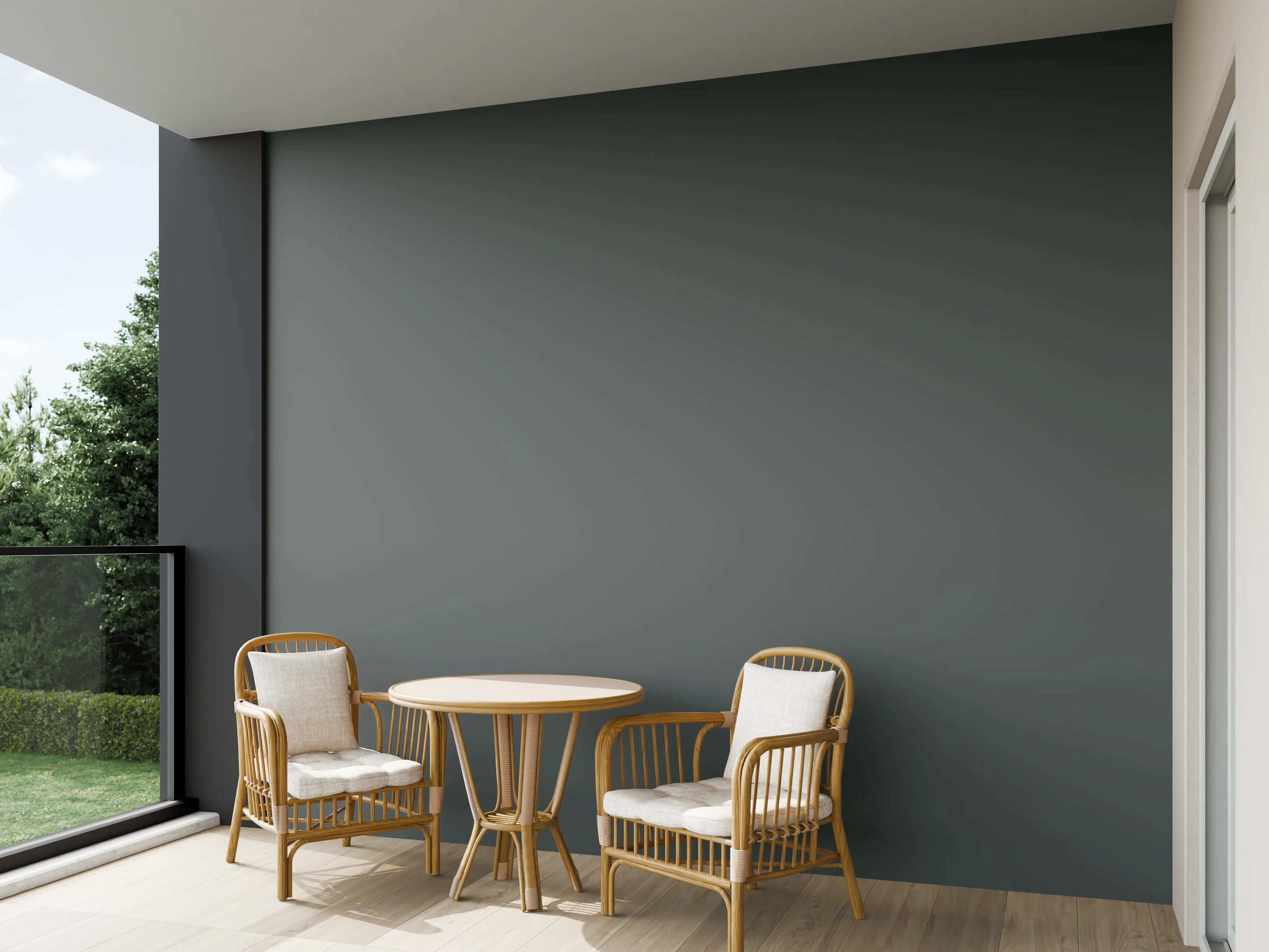 Wandverkleidung außen - RAL 7043 (Verkehrsgrau B)