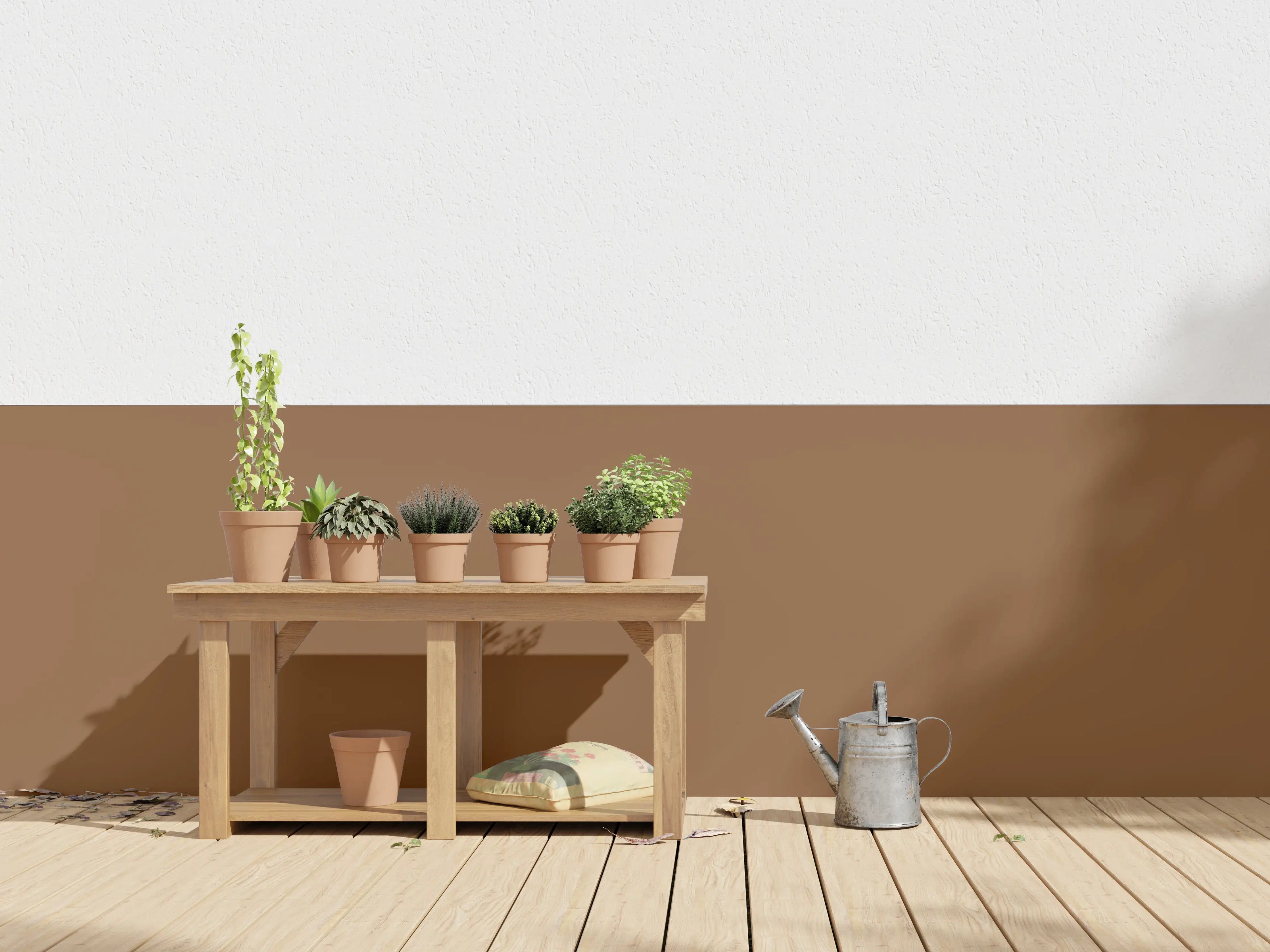 Wandverkleidung außen - RAL 8003 (Lehm-Braun)