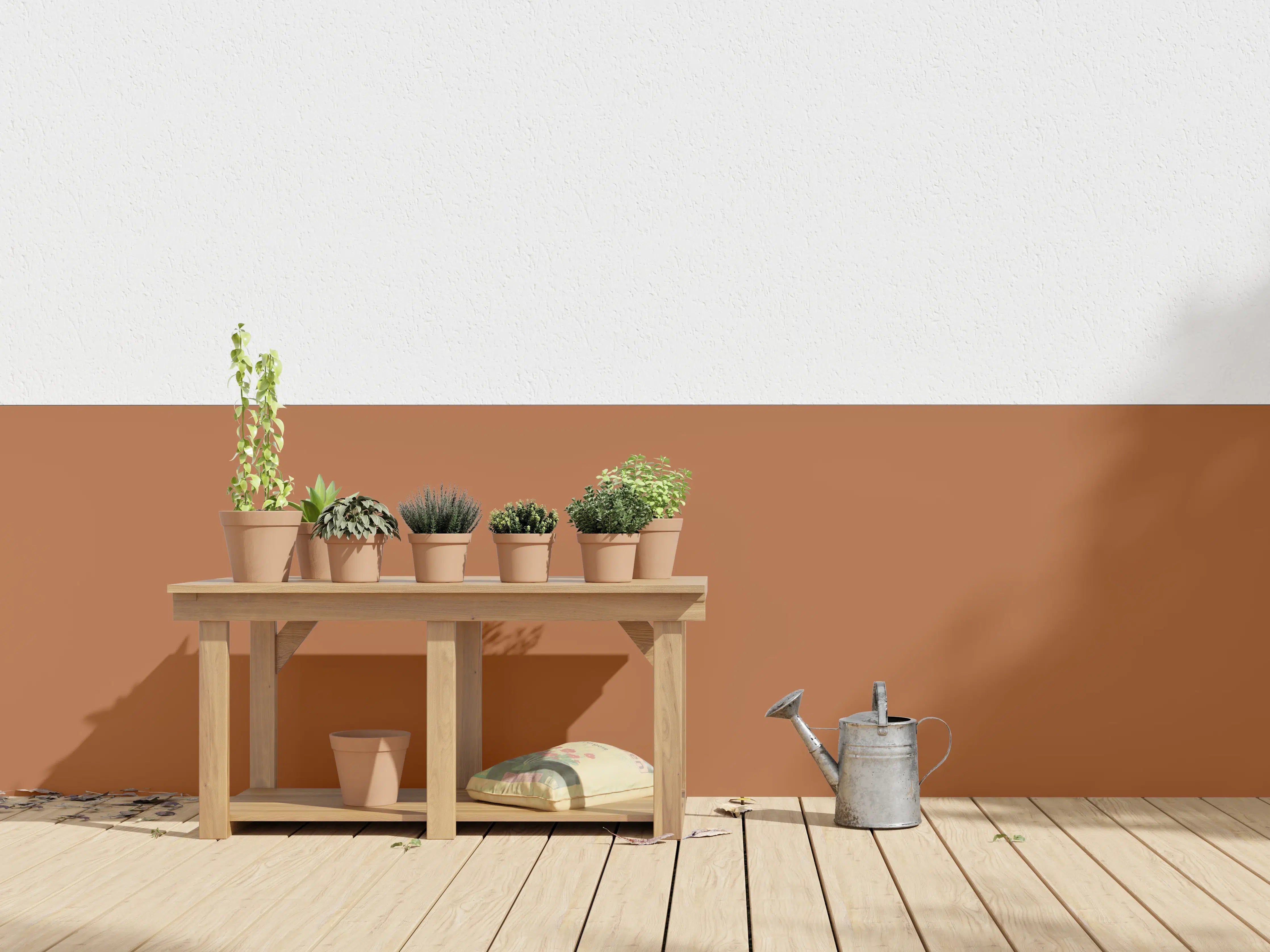 Wandverkleidung außen - RAL 8023 (Orangebraun)