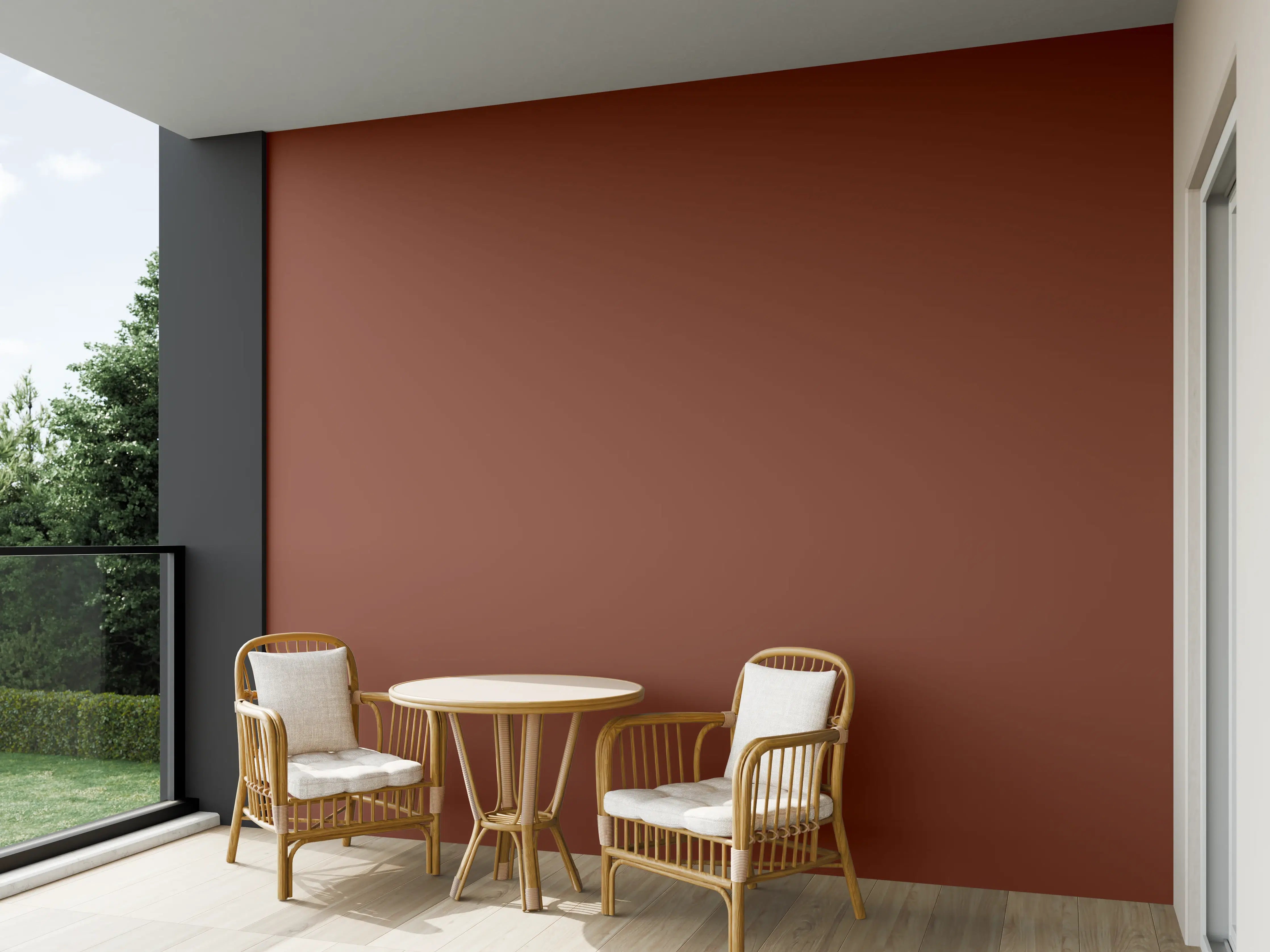 Wandverkleidung außen - RAL 8029 (Perlkupfer)