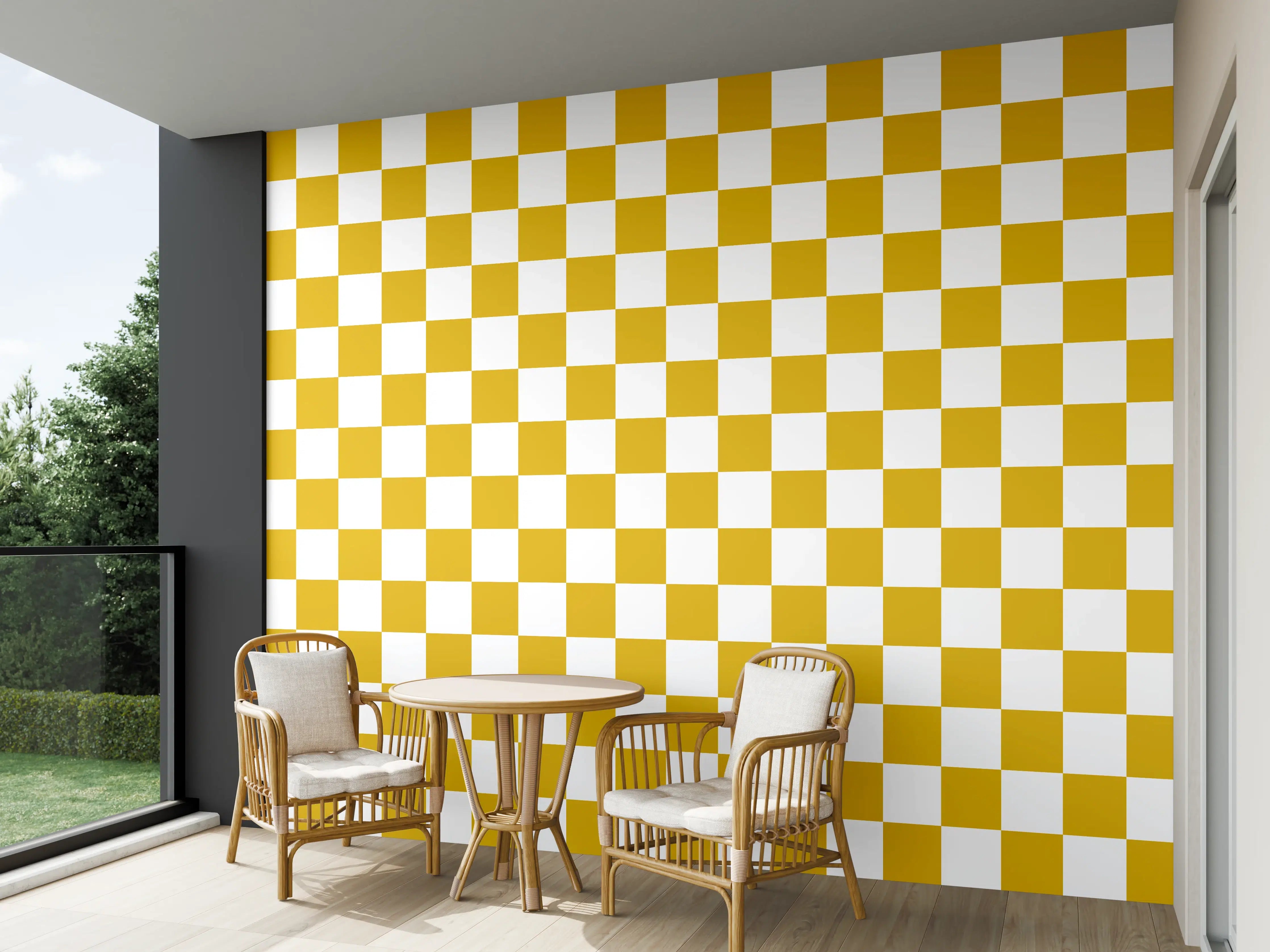 Wandverkleidung außen - Retro Senape-Design für stilvolles Zuhause