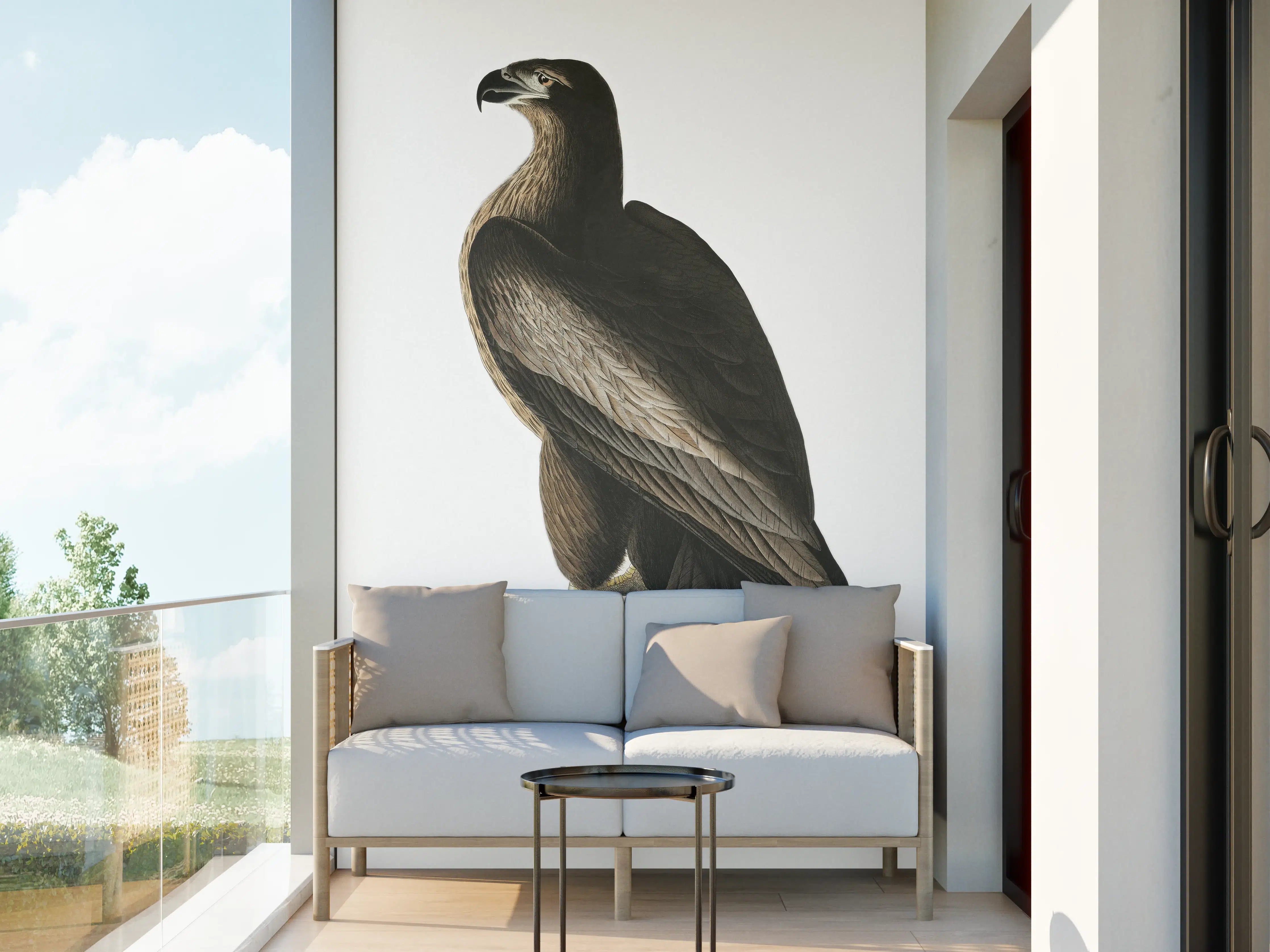 Wandverkleidung außen - Riesenseeadler Portrait - John James Audubon