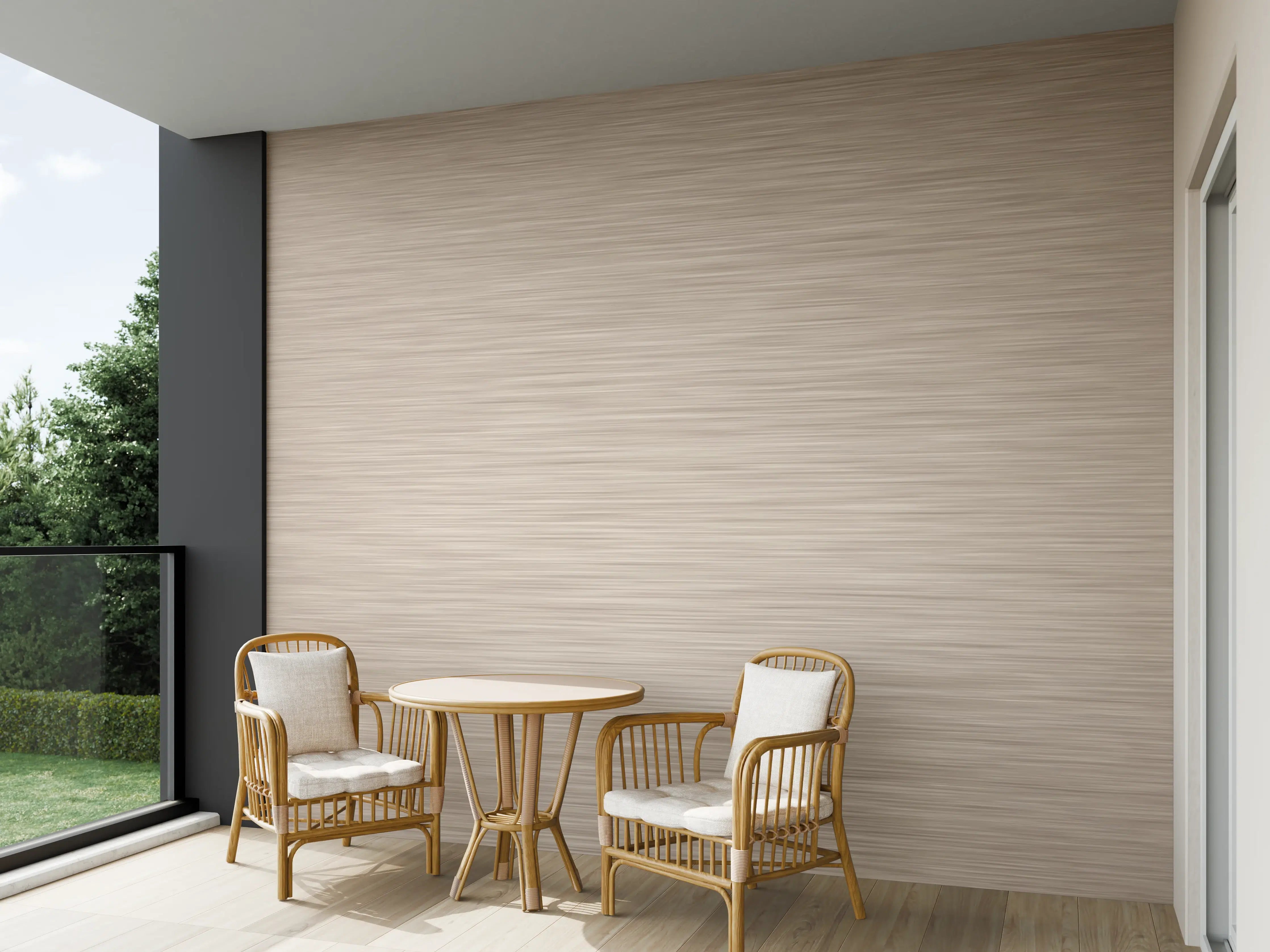 Wandverkleidung außen - Rose - ALU Prime - Metall Gebürstet