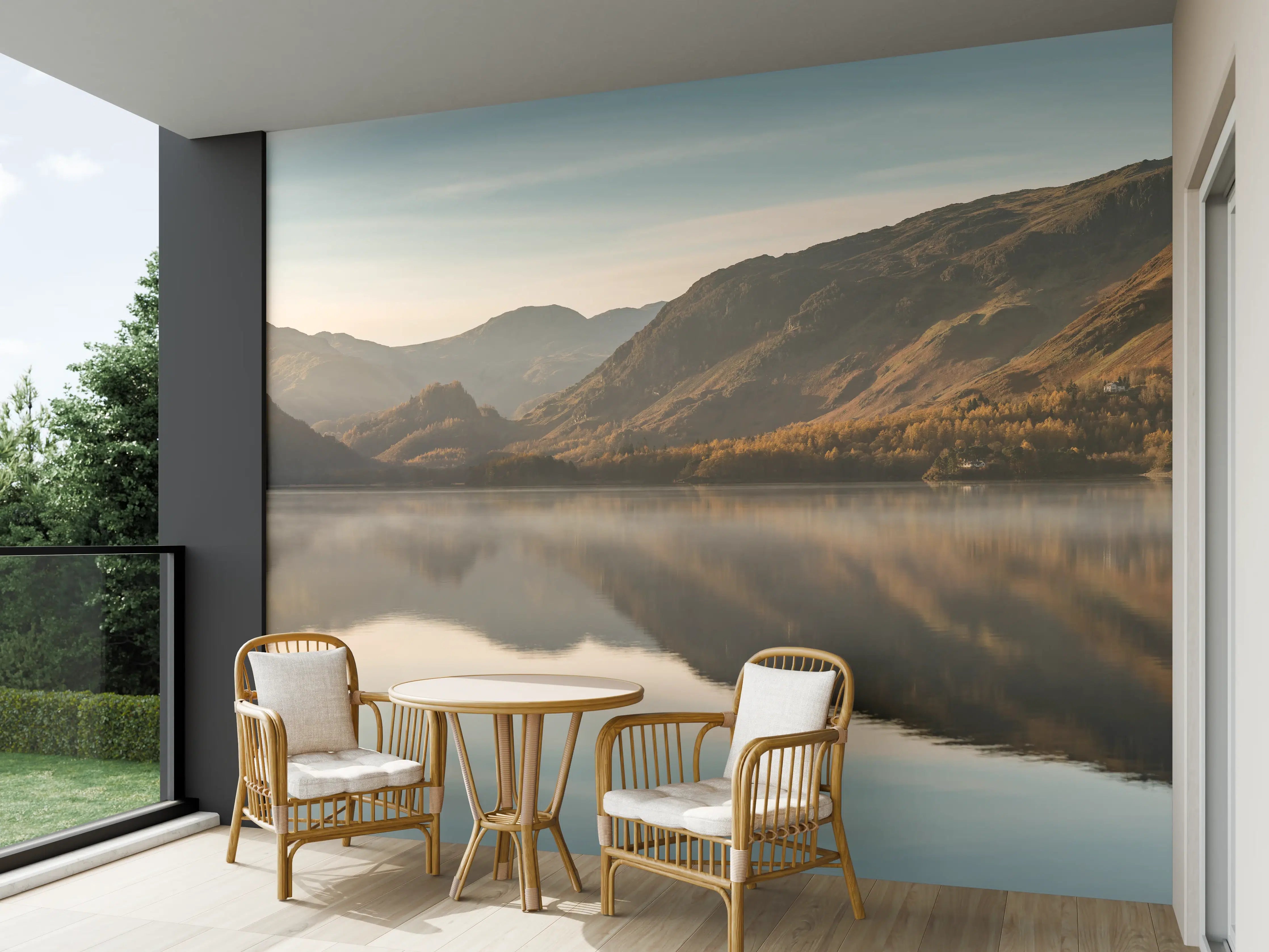 Wandverkleidung außen - Ruhige Reflexionen im stillen Derwentwater