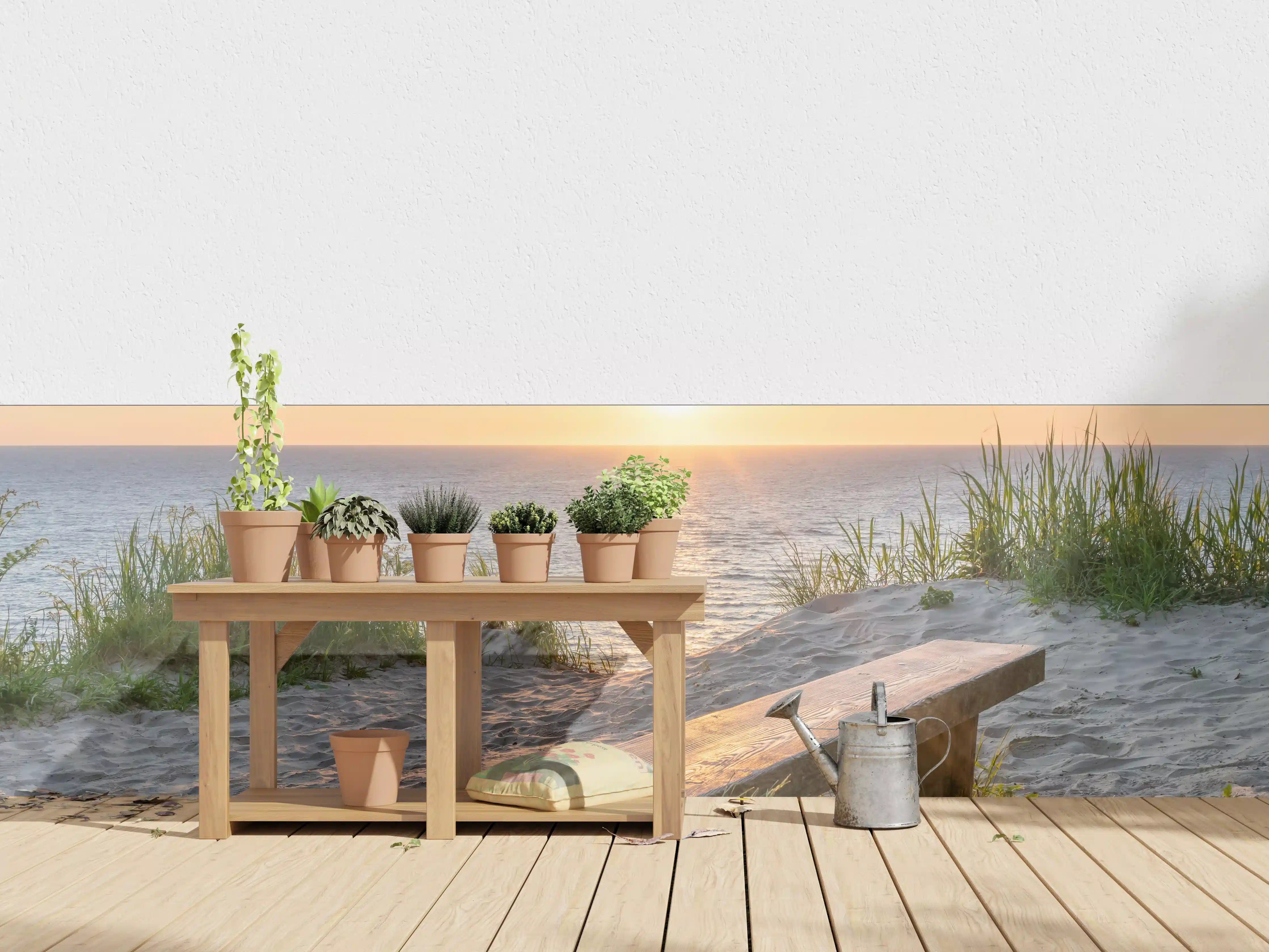 Wandverkleidung außen - Ruhiger Sonnenuntergang - Ostsee