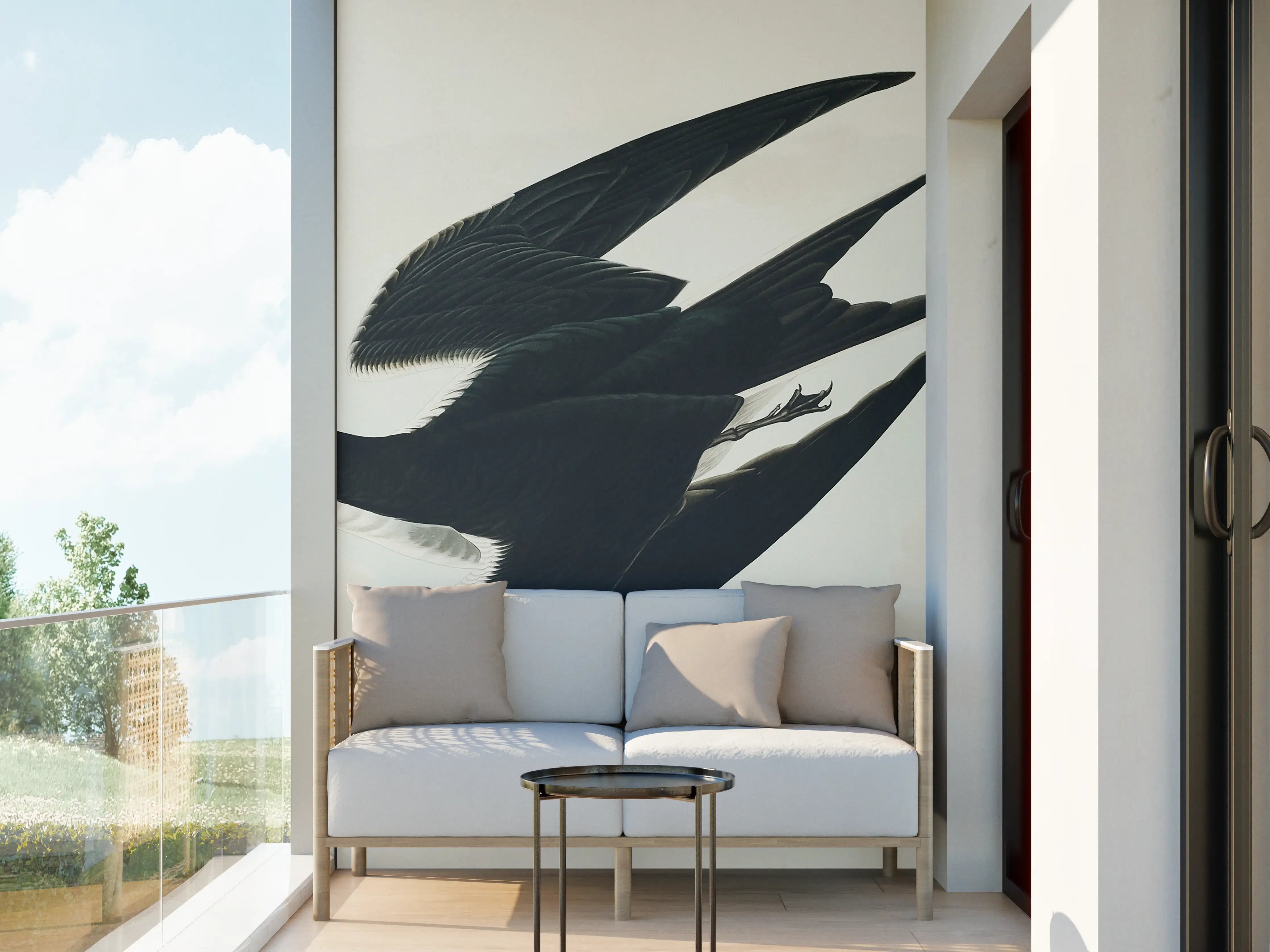 Wandverkleidung außen - Rußseeschwalbe Portrait - John James Audubon