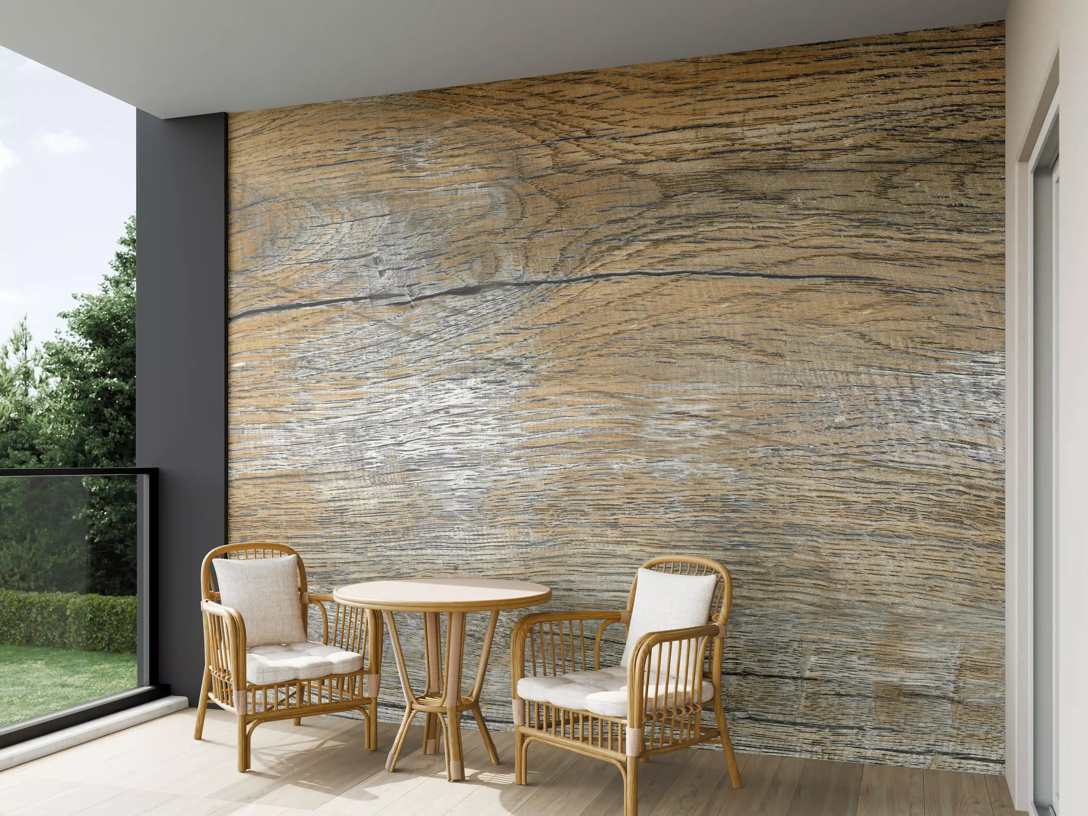 Wandverkleidung außen - Rustikale Holz Textur