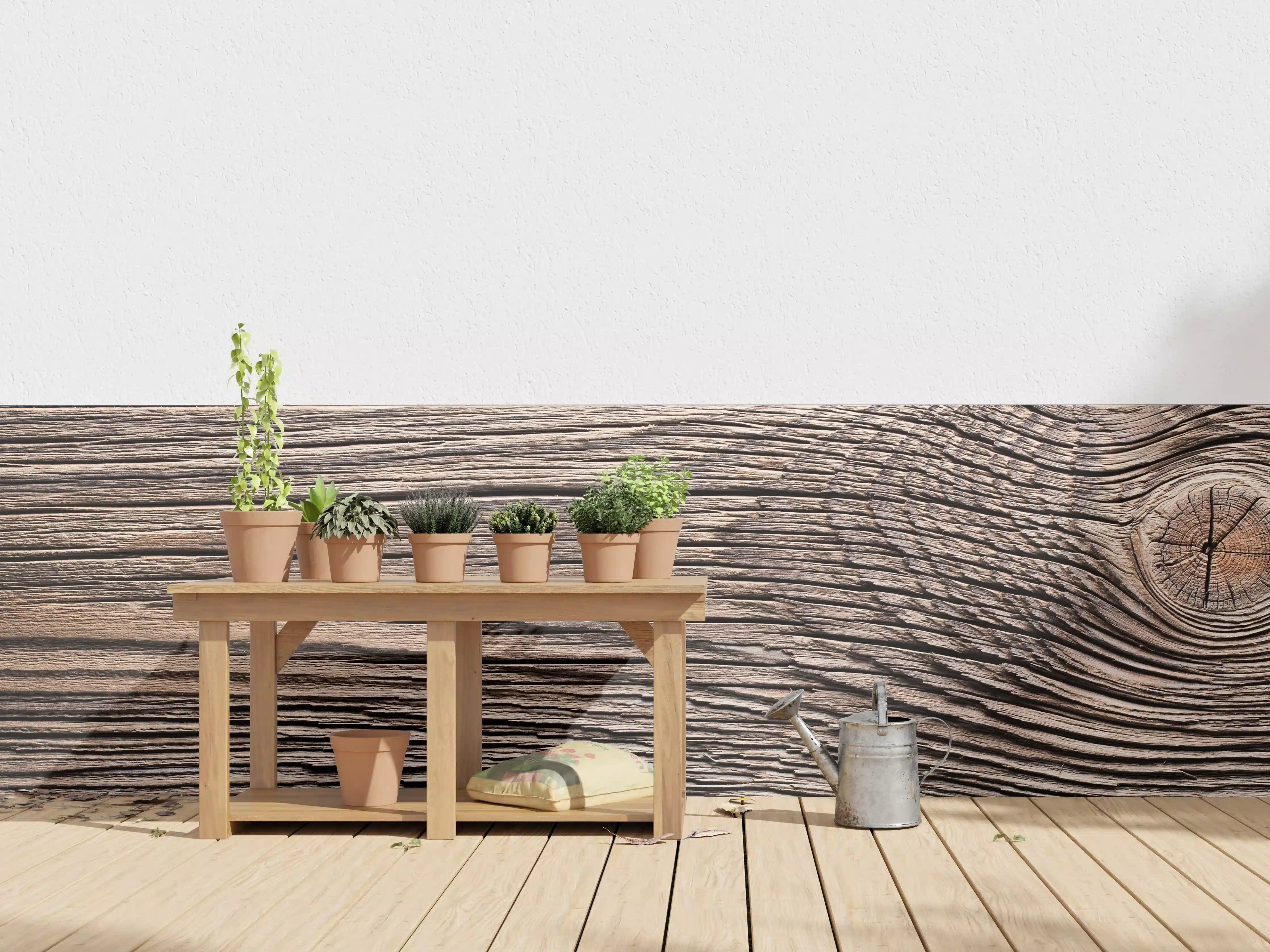 Wandverkleidung außen - Rustikale Holzstruktur im Detail