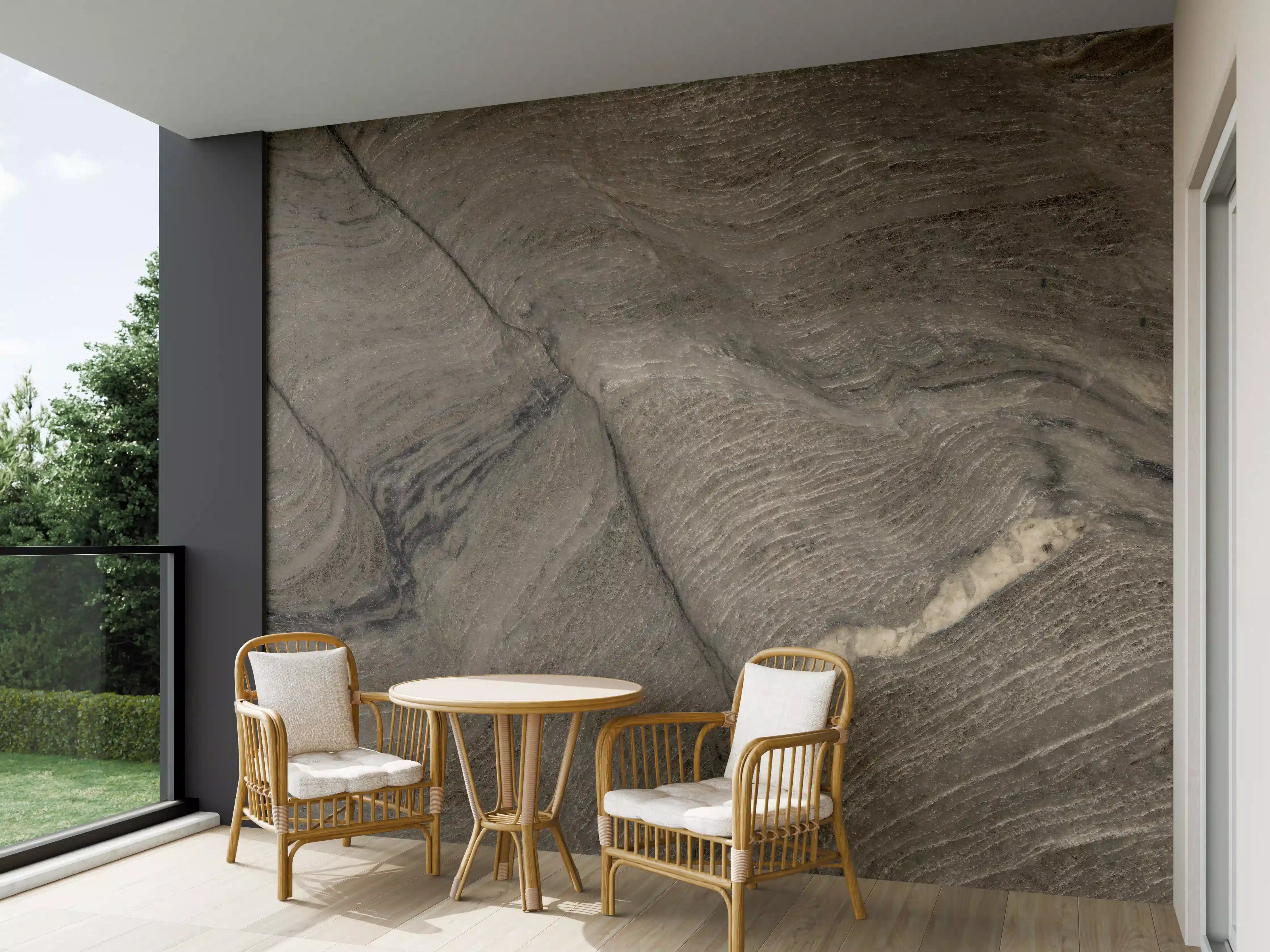 Wandverkleidung außen - Rustikale Marmor Textur