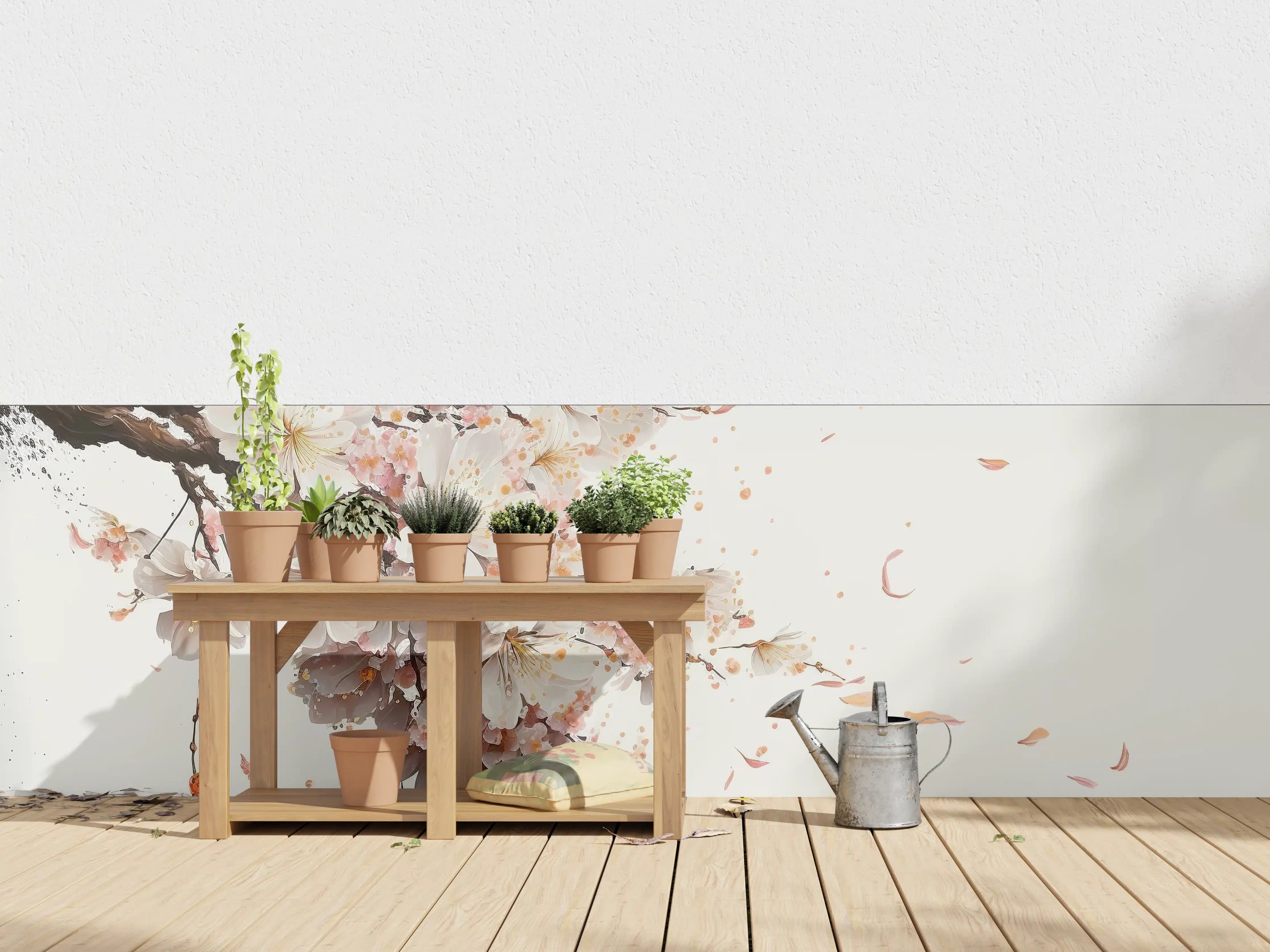 Wandverkleidung außen - Sakura-Kirschblüten-Zweig