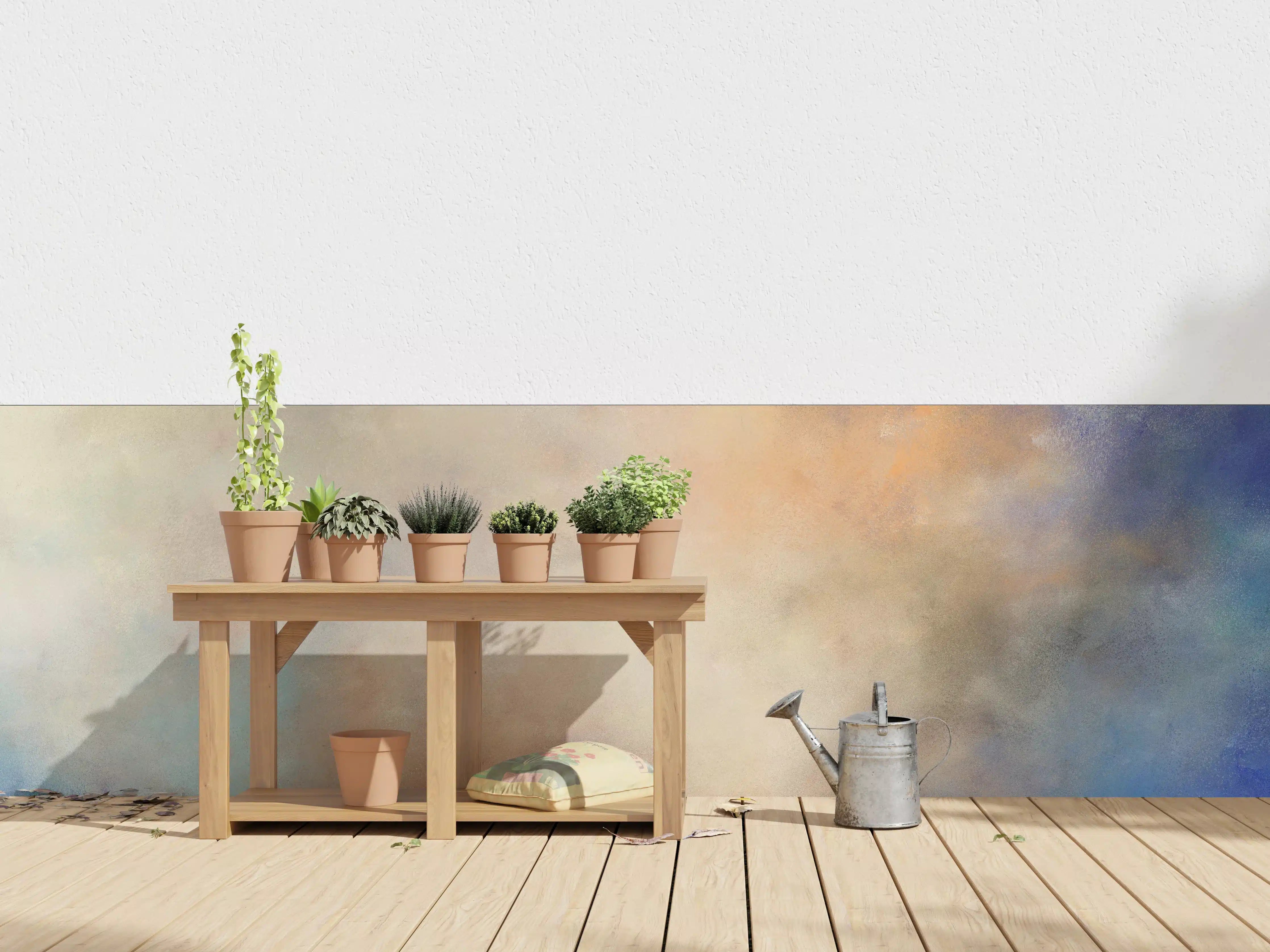 Wandverkleidung außen - Sanfte Pastellfarben im eleganten Aquarell