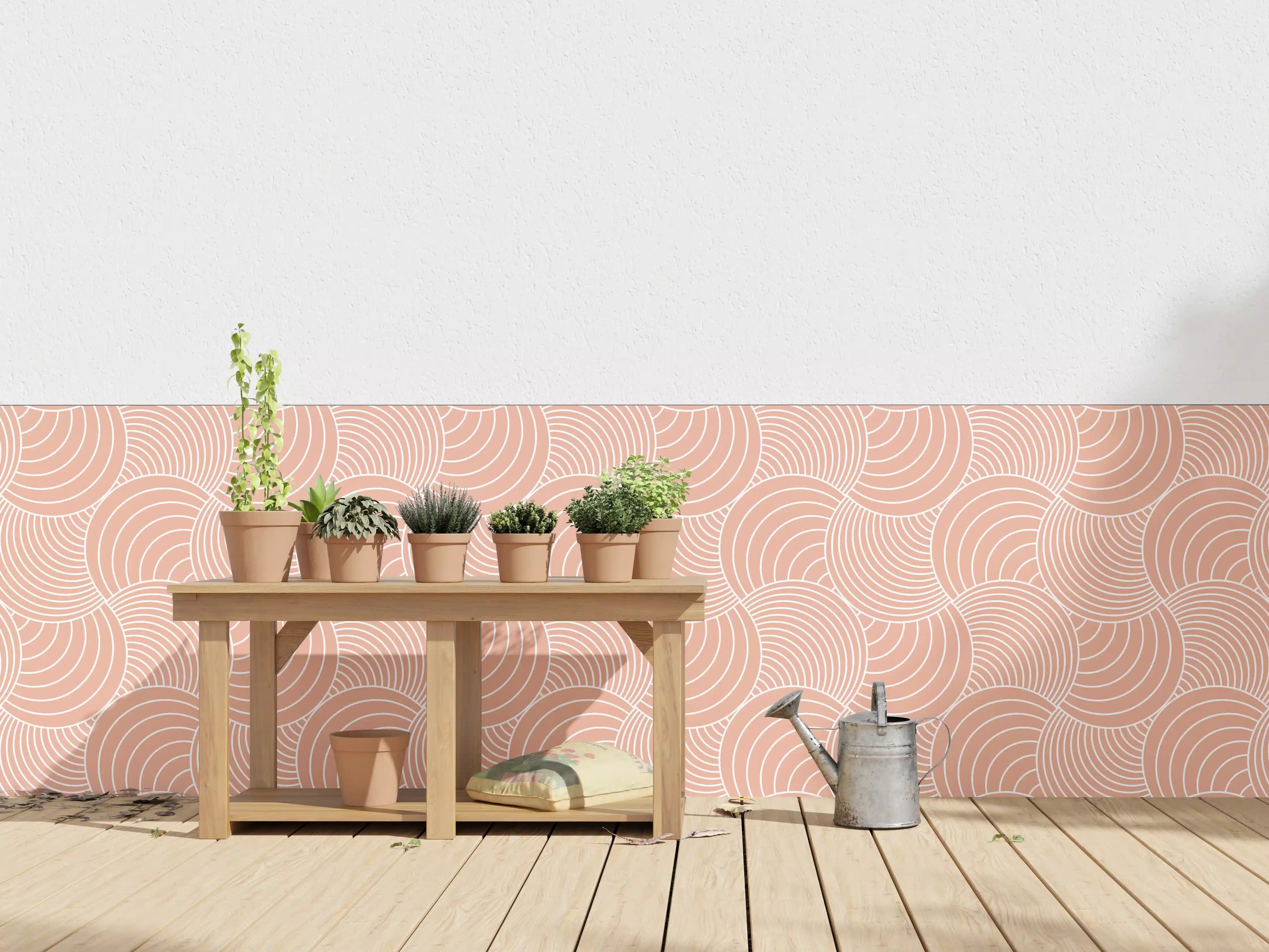 Wandverkleidung außen - Sanfte Wellen in Creme