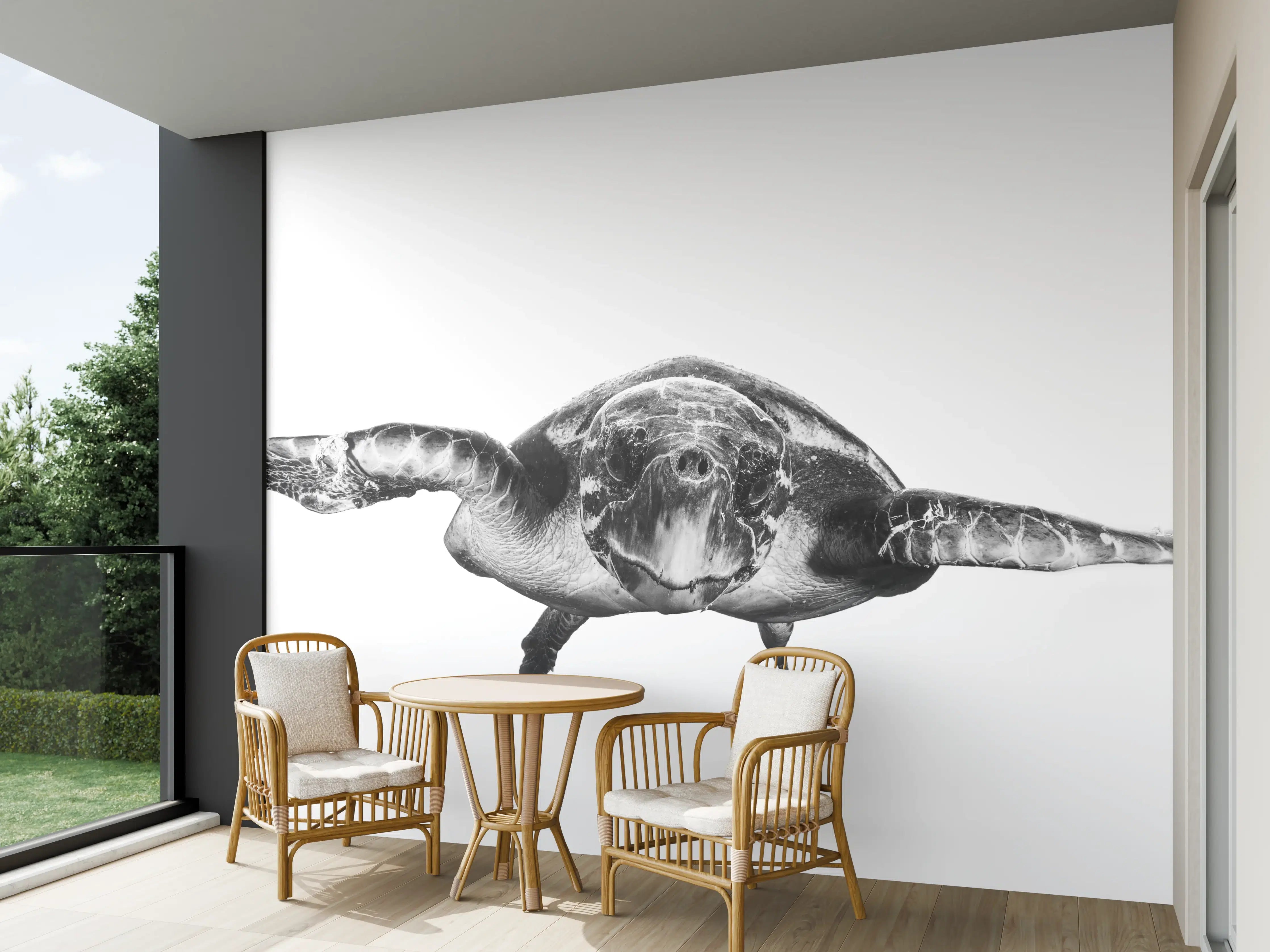 Wandverkleidung außen - Schildkröte