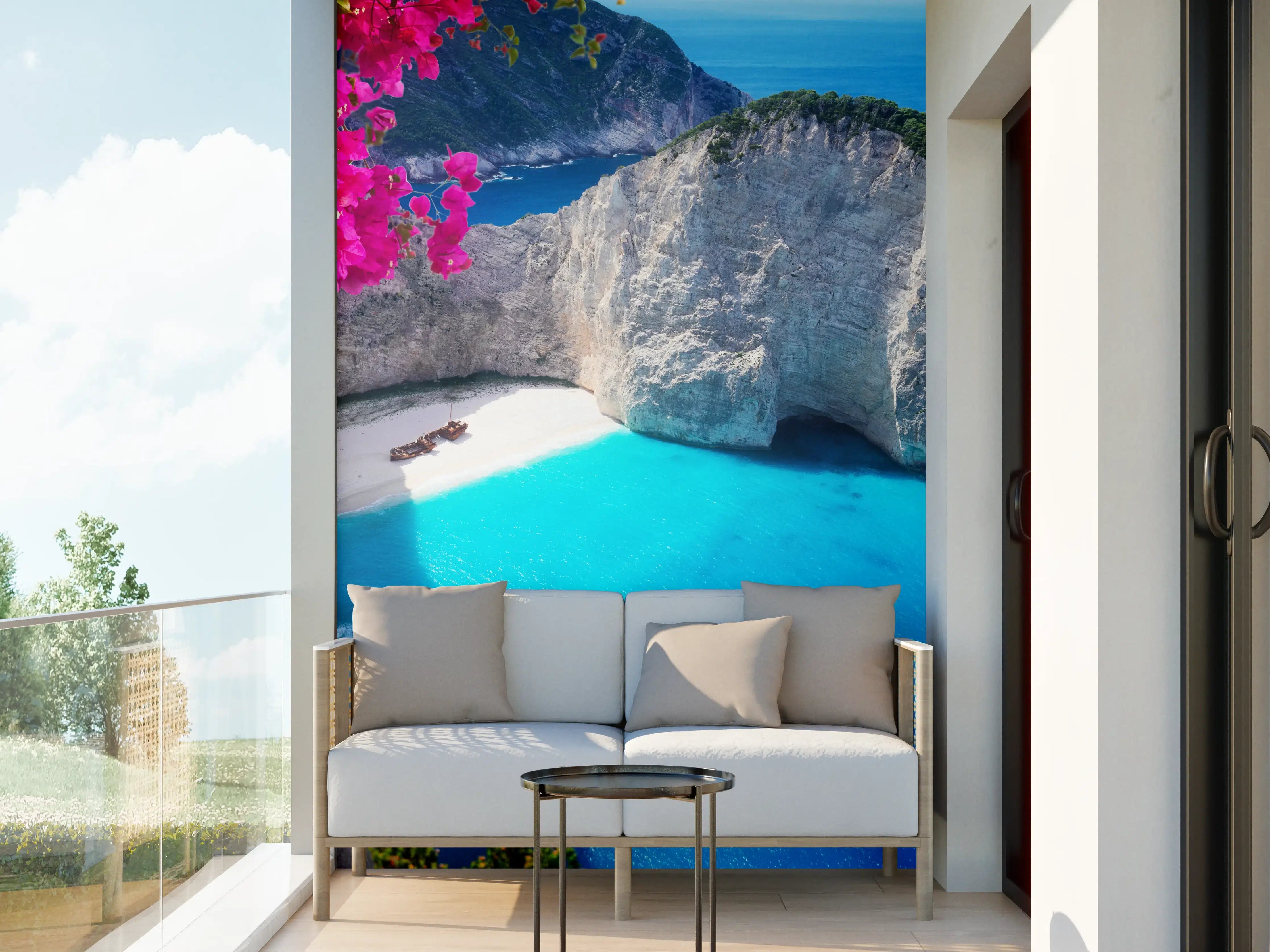 Wandverkleidung außen - Schöne Landschaft der Insel Zakinthos