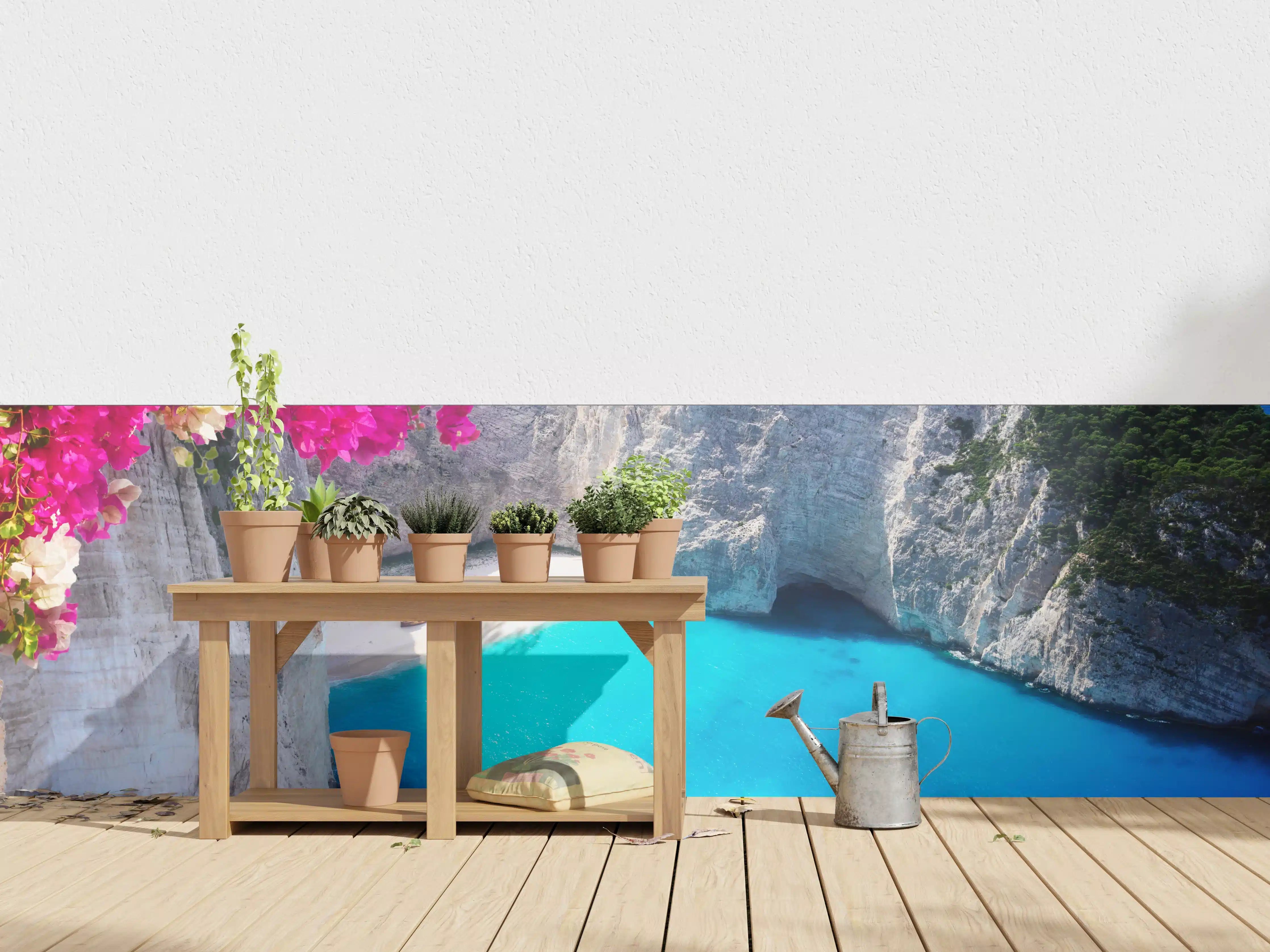 Wandverkleidung außen - Schöne Landschaft der Insel Zakinthos