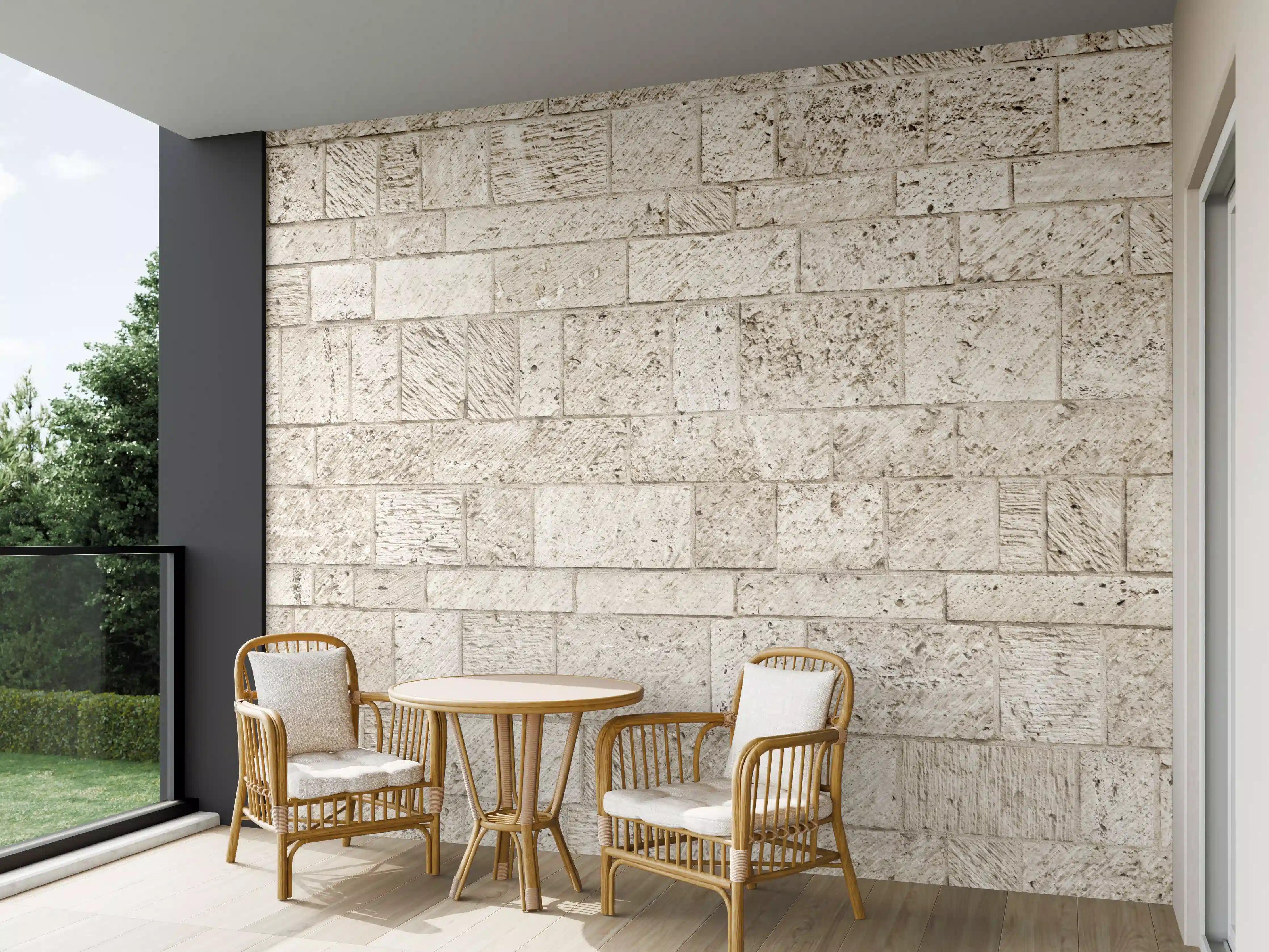 Wandverkleidung außen - Schöne Steinfassade im Panoramaformat