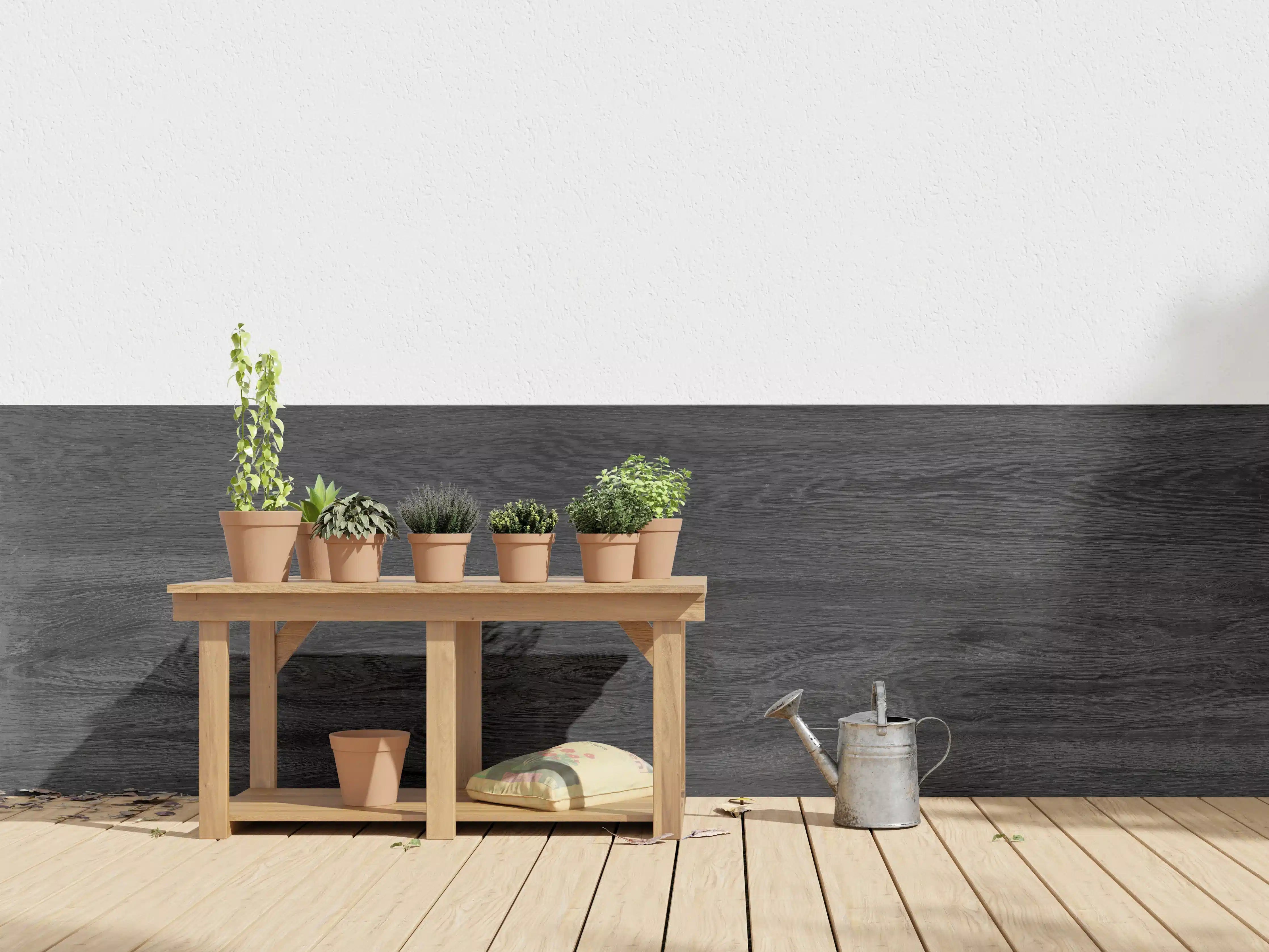 Wandverkleidung außen - Schwarzes Holz Hintergrund