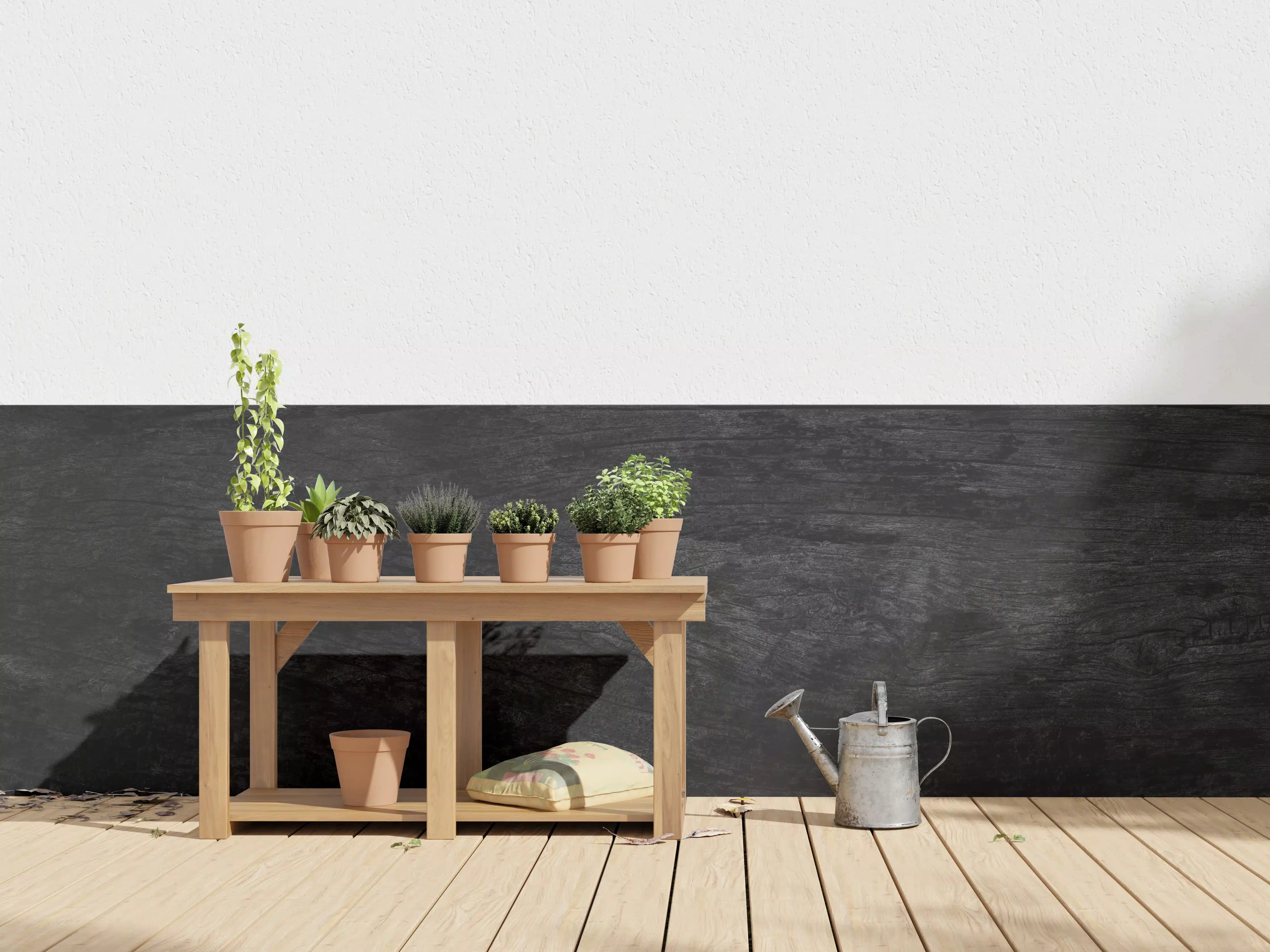 Wandverkleidung außen - Schwarzes Holz Muster mit Textur