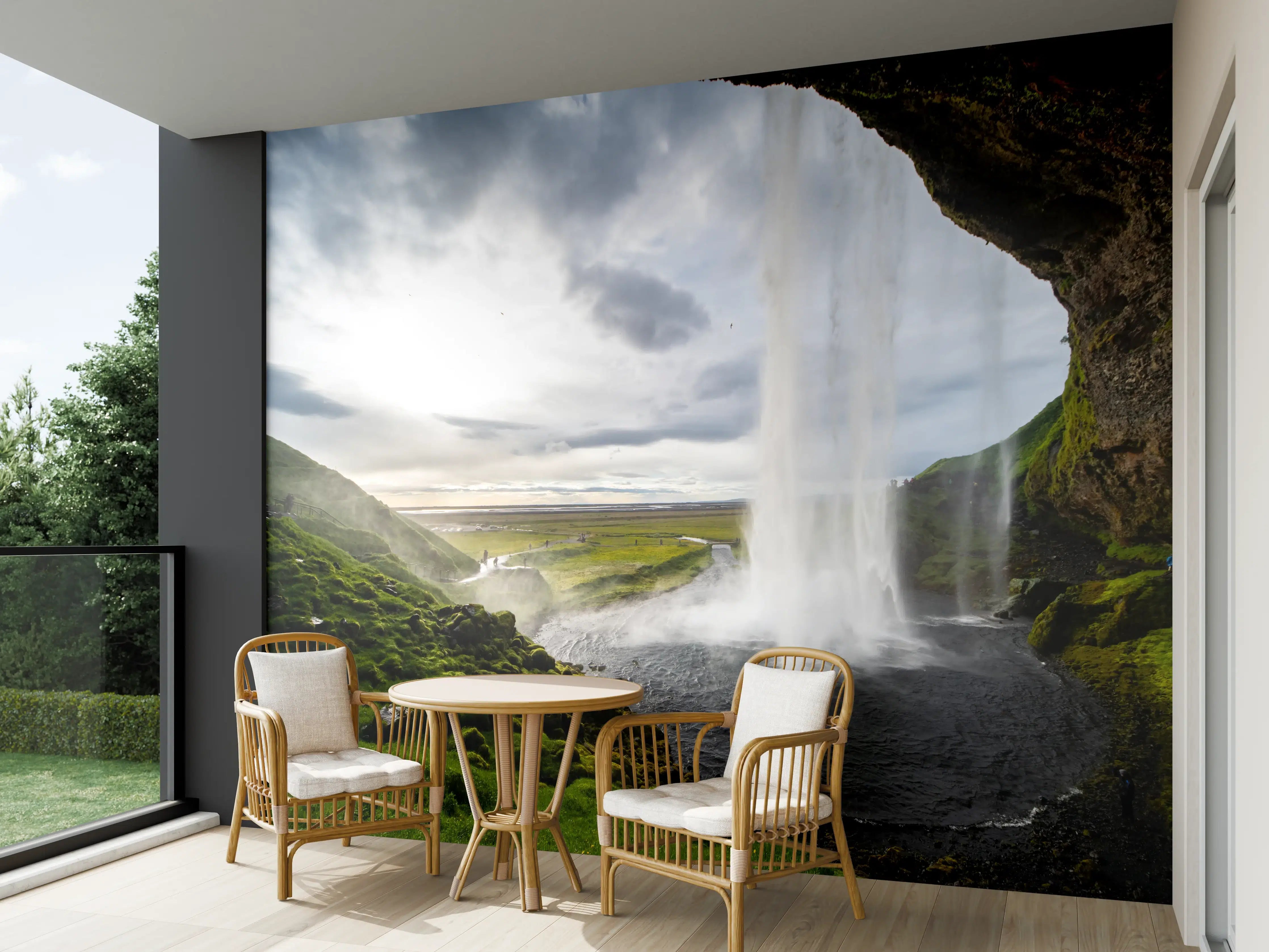 Wandverkleidung außen - Seljalandsfoss Wasserfall