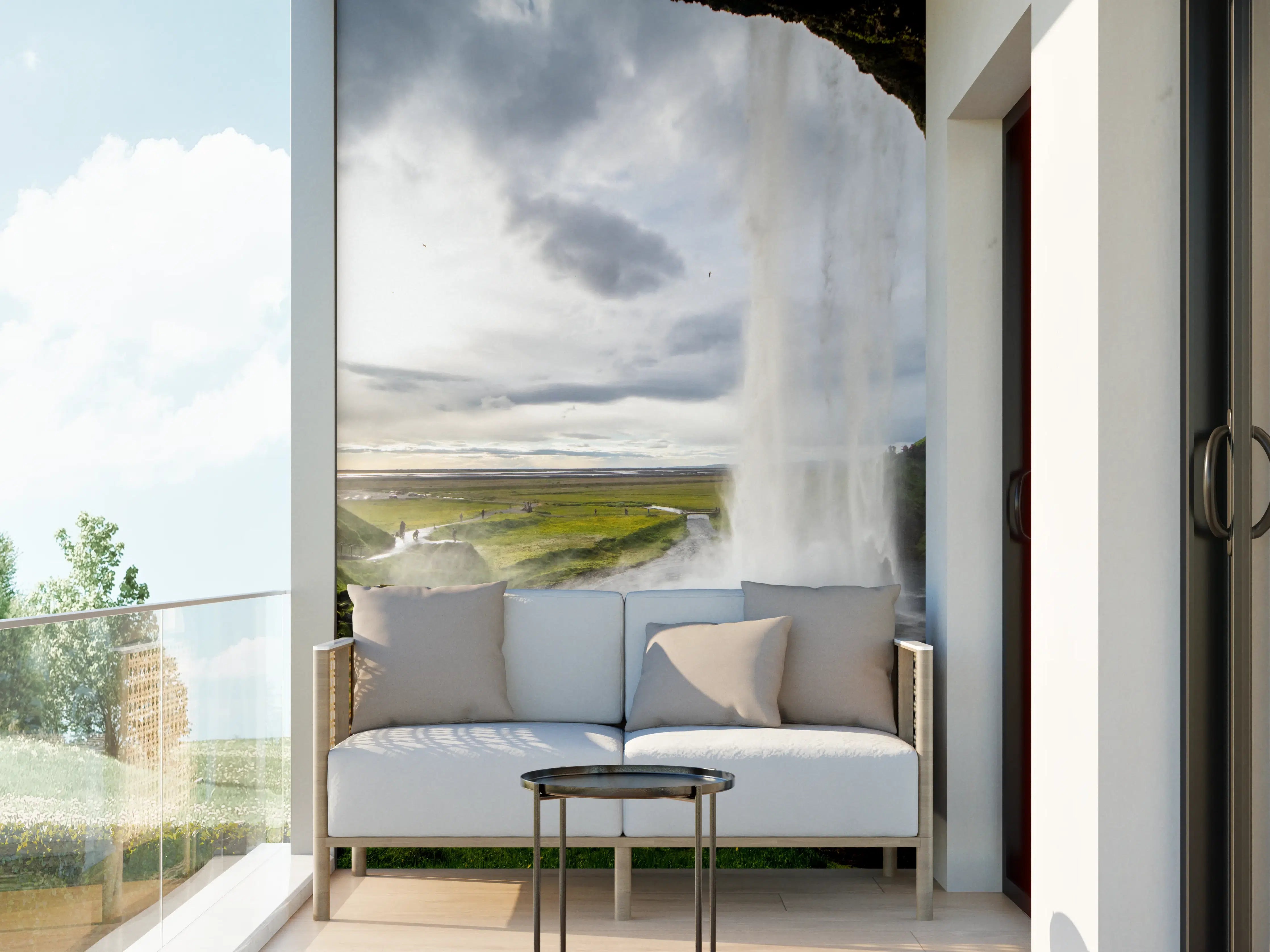 Wandverkleidung außen - Seljalandsfoss Wasserfall