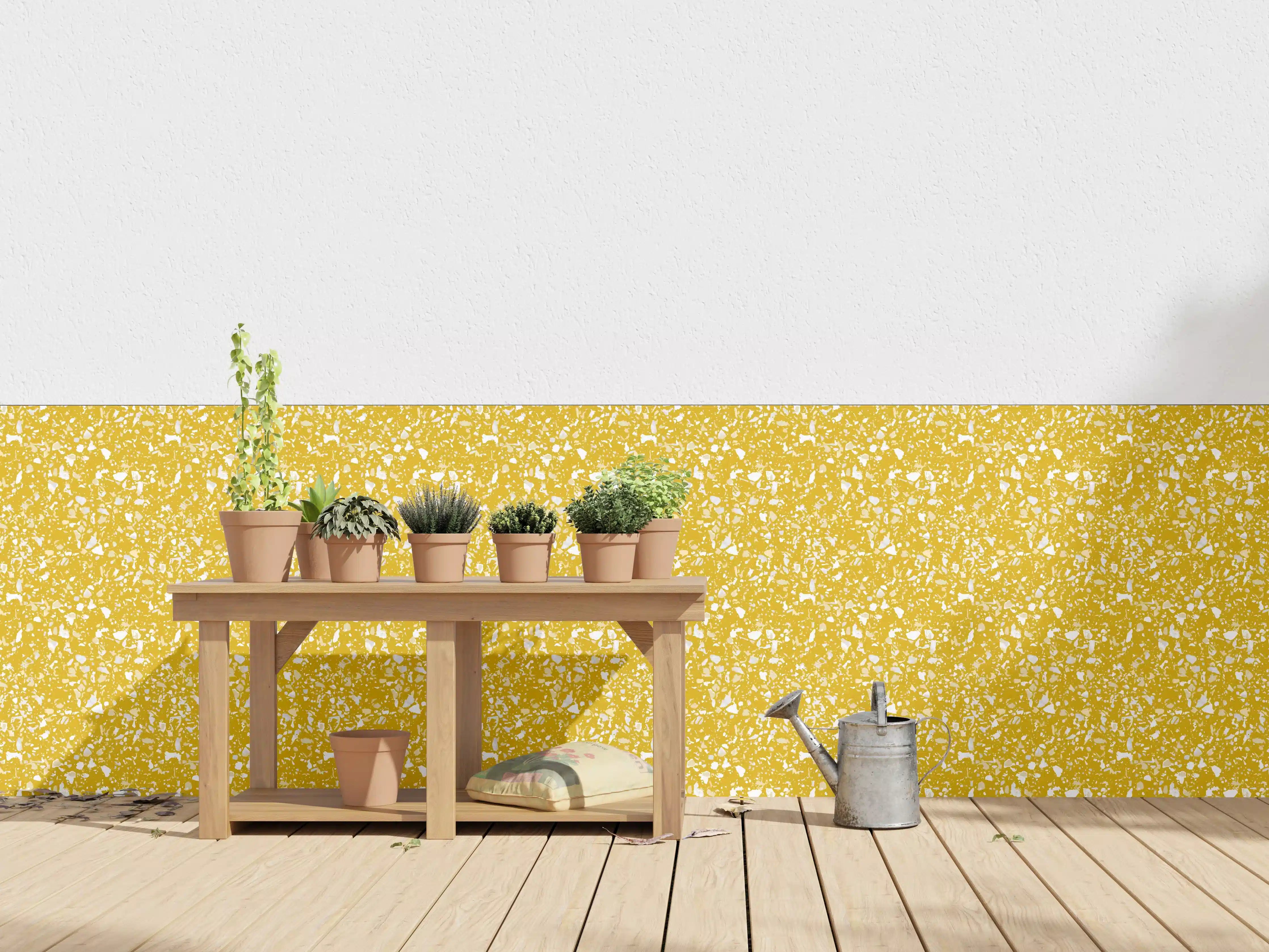 Wandverkleidung außen - Senape-Terrazzo-Design für moderne Räume