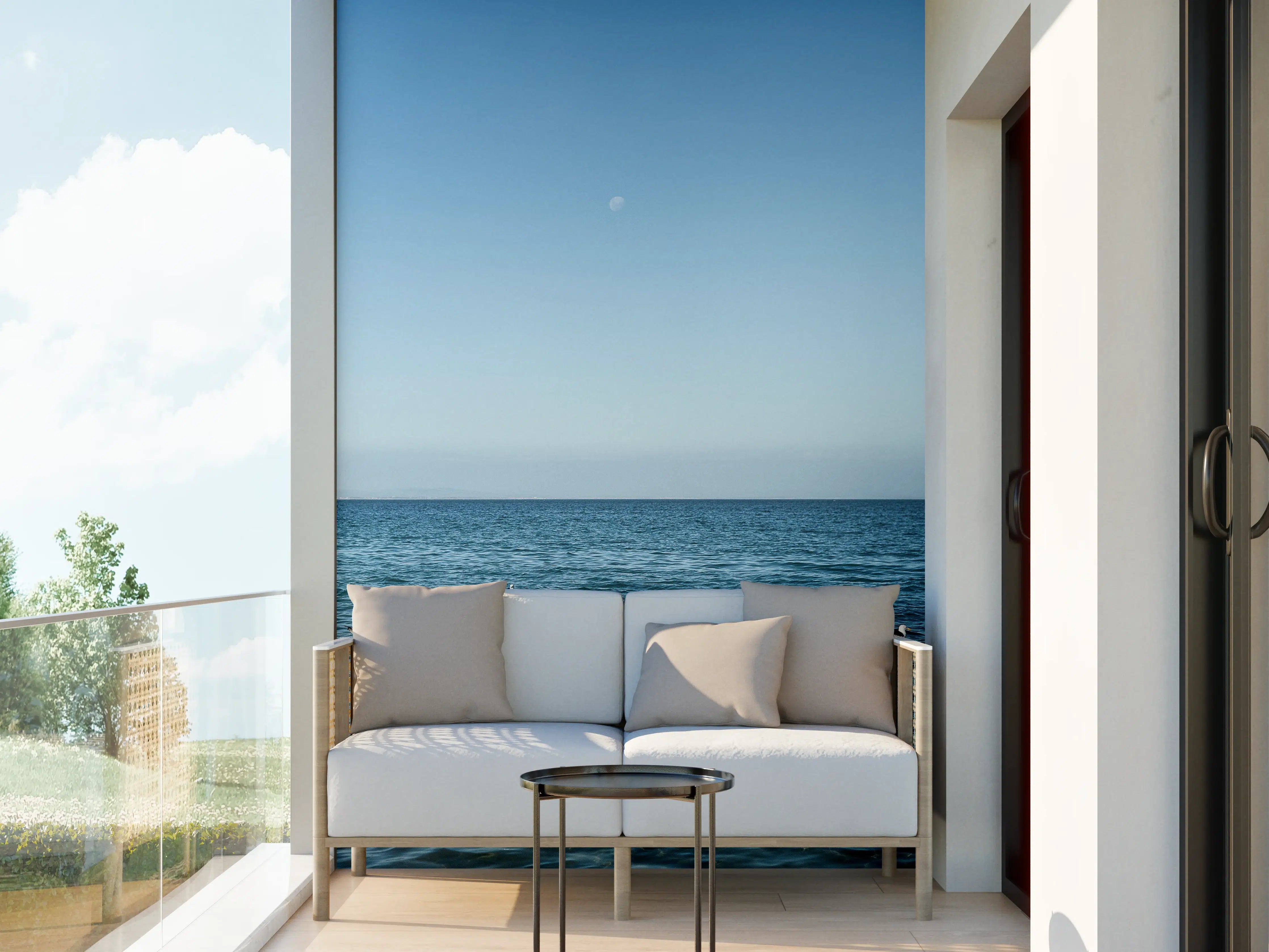 Wandverkleidung außen - Serene Beach Seascape