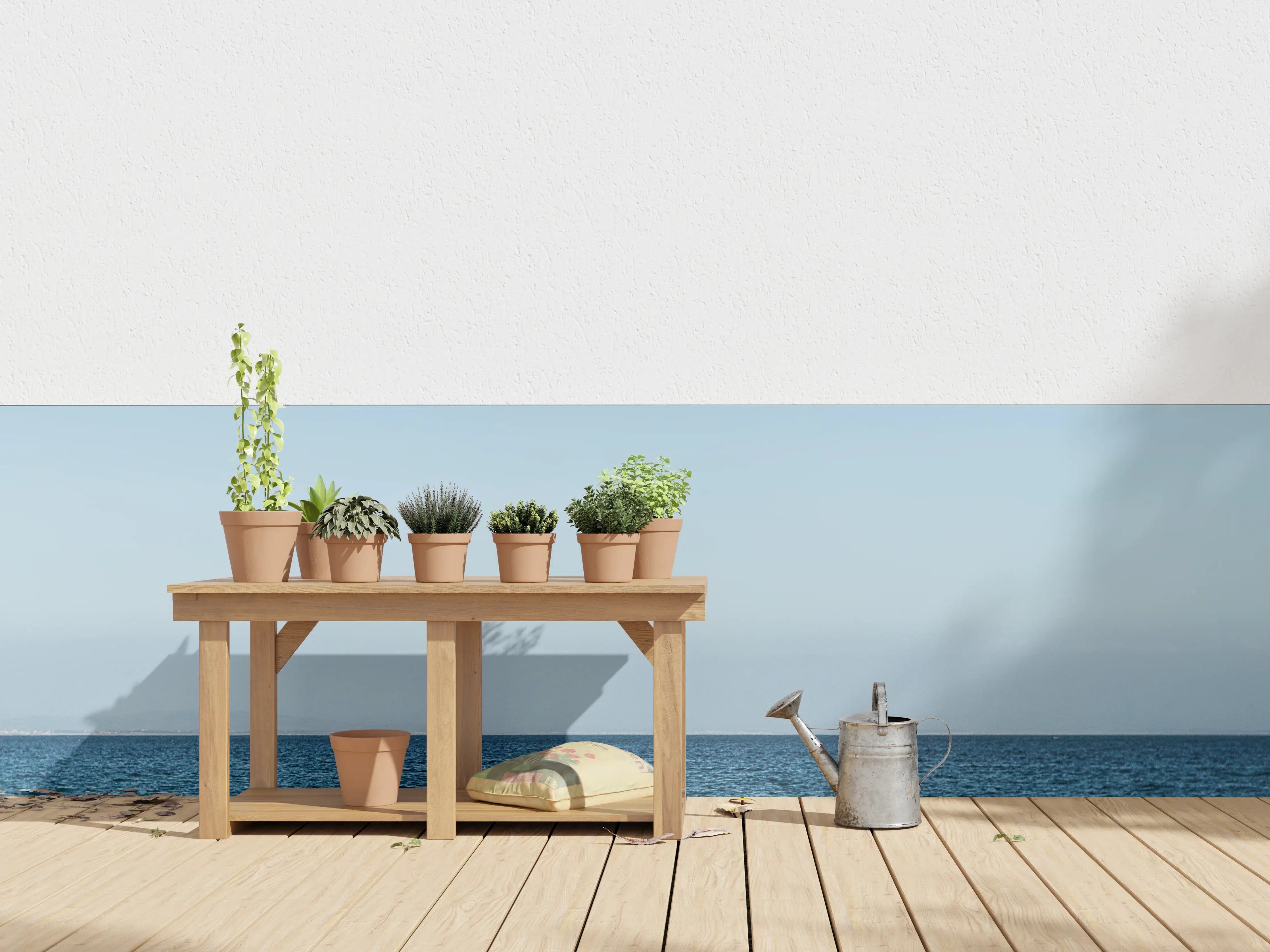 Wandverkleidung außen - Serene Beach Seascape