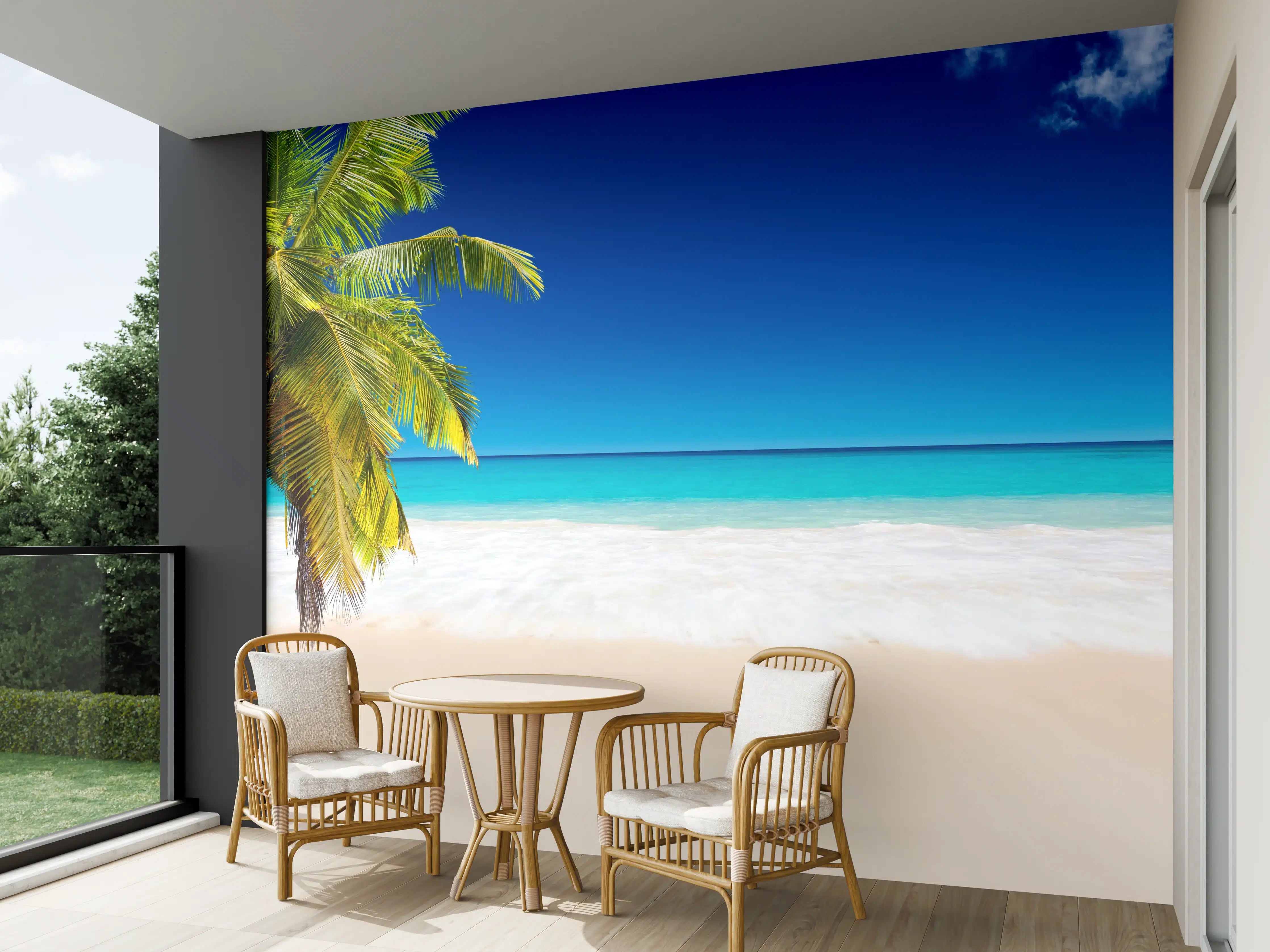 Wandverkleidung außen - Seychellen Strand