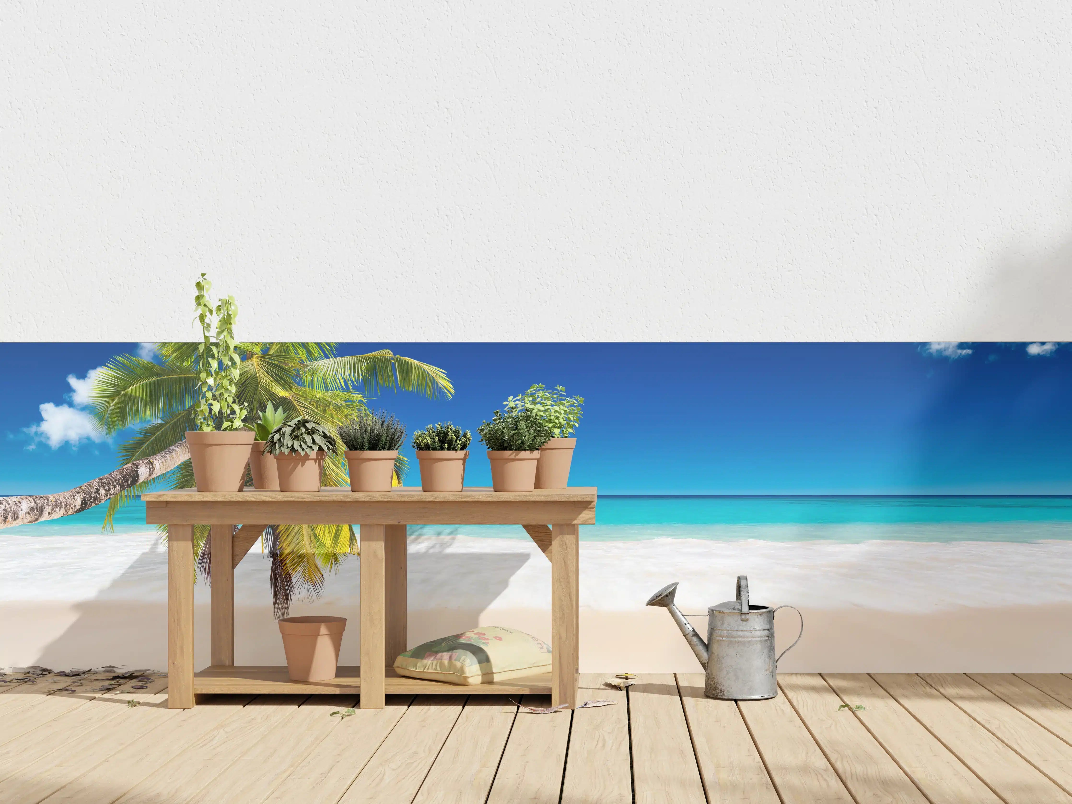 Wandverkleidung außen - Seychellen Strand