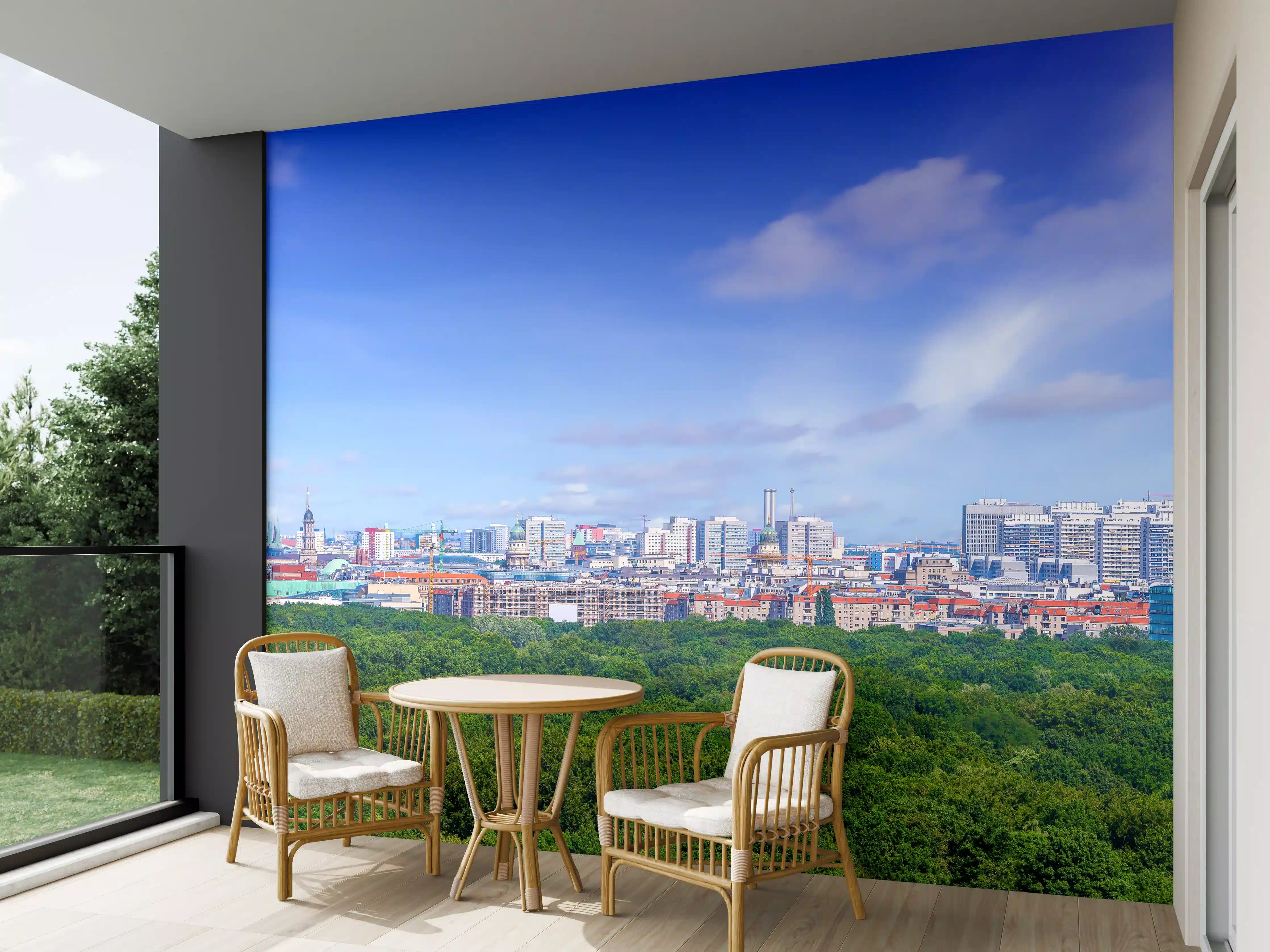 Wandverkleidung außen - Skyline von Berlin