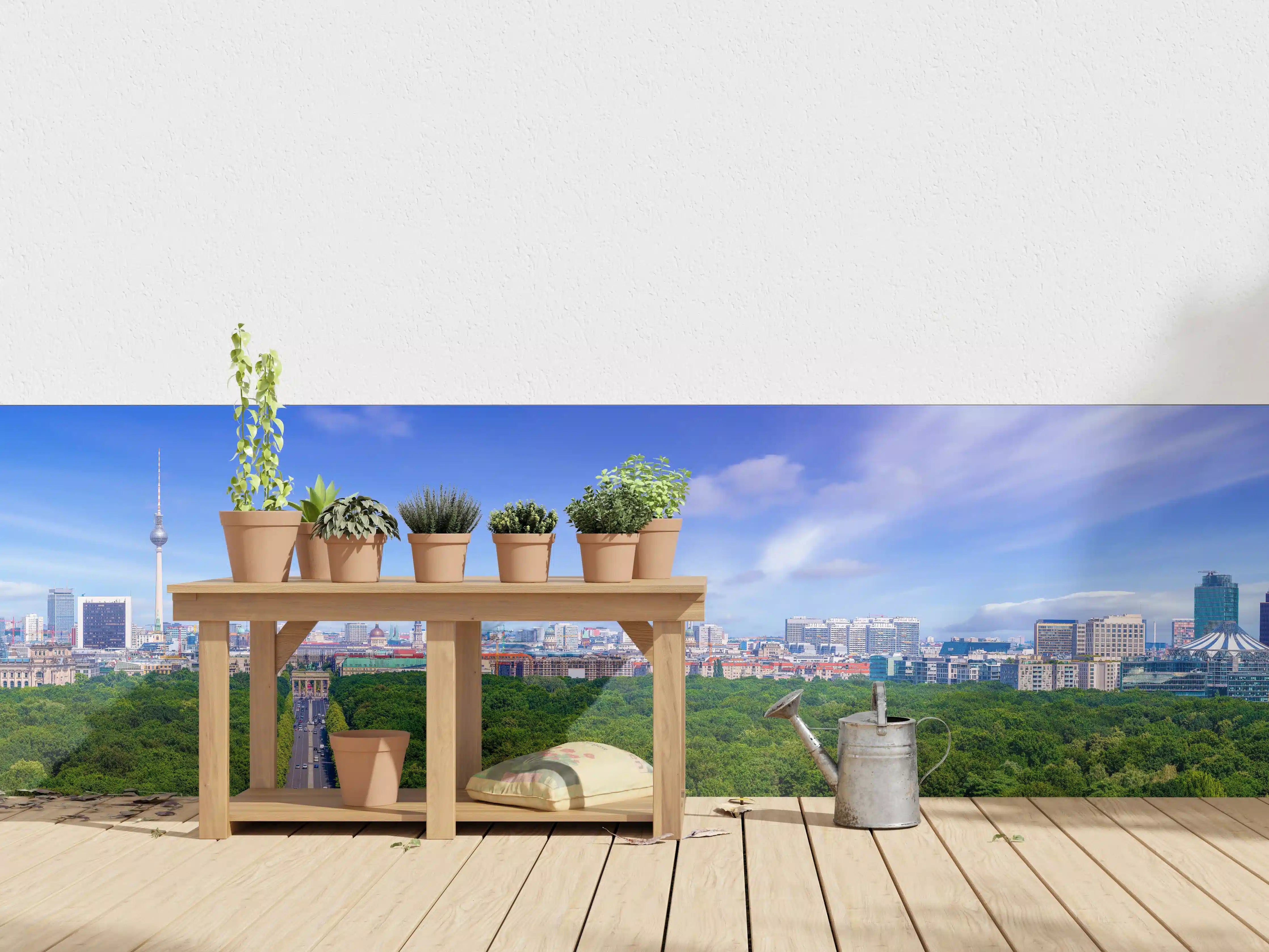 Wandverkleidung außen - Skyline von Berlin