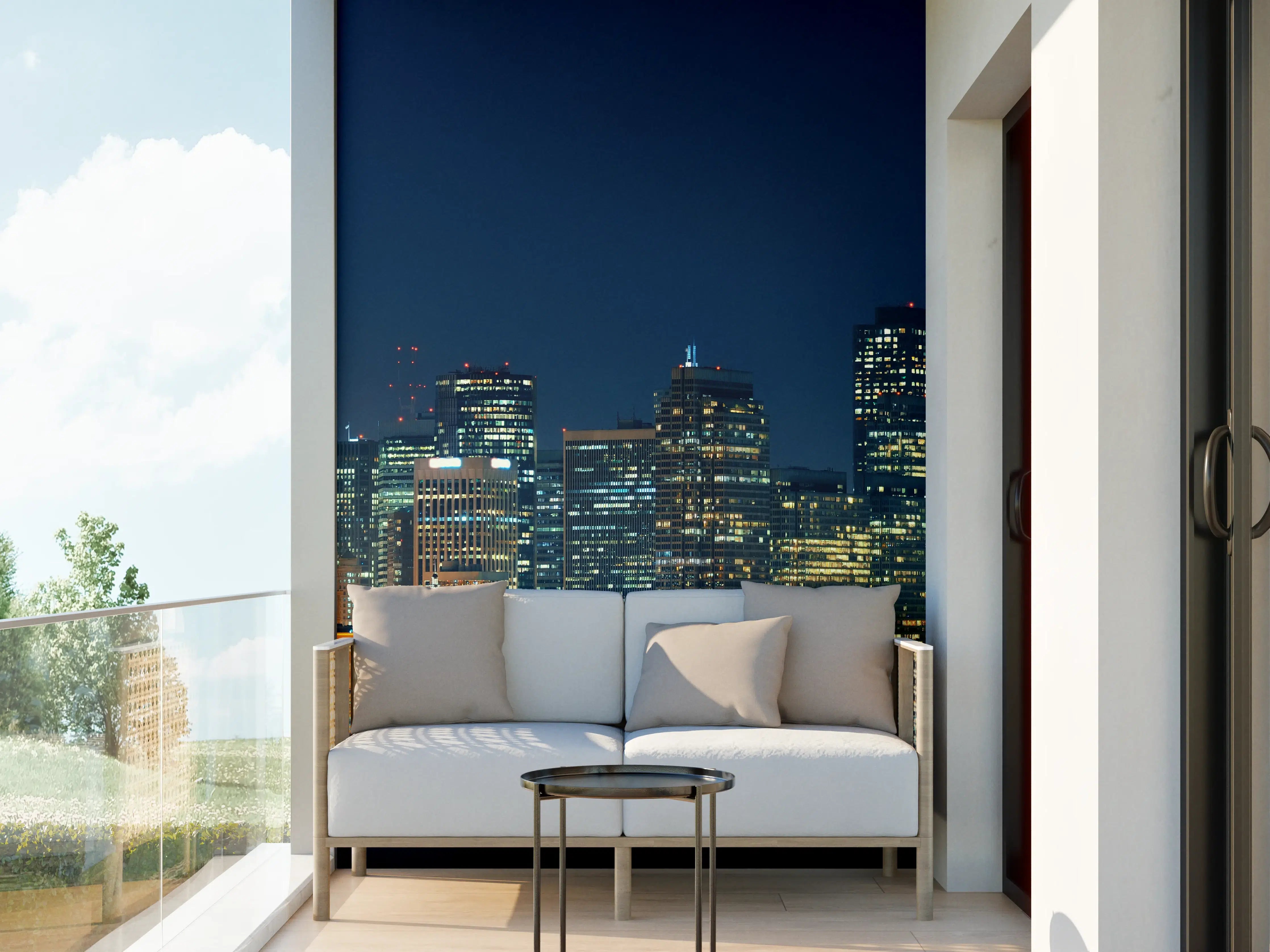 Wandverkleidung außen - Skyline von San Francisco