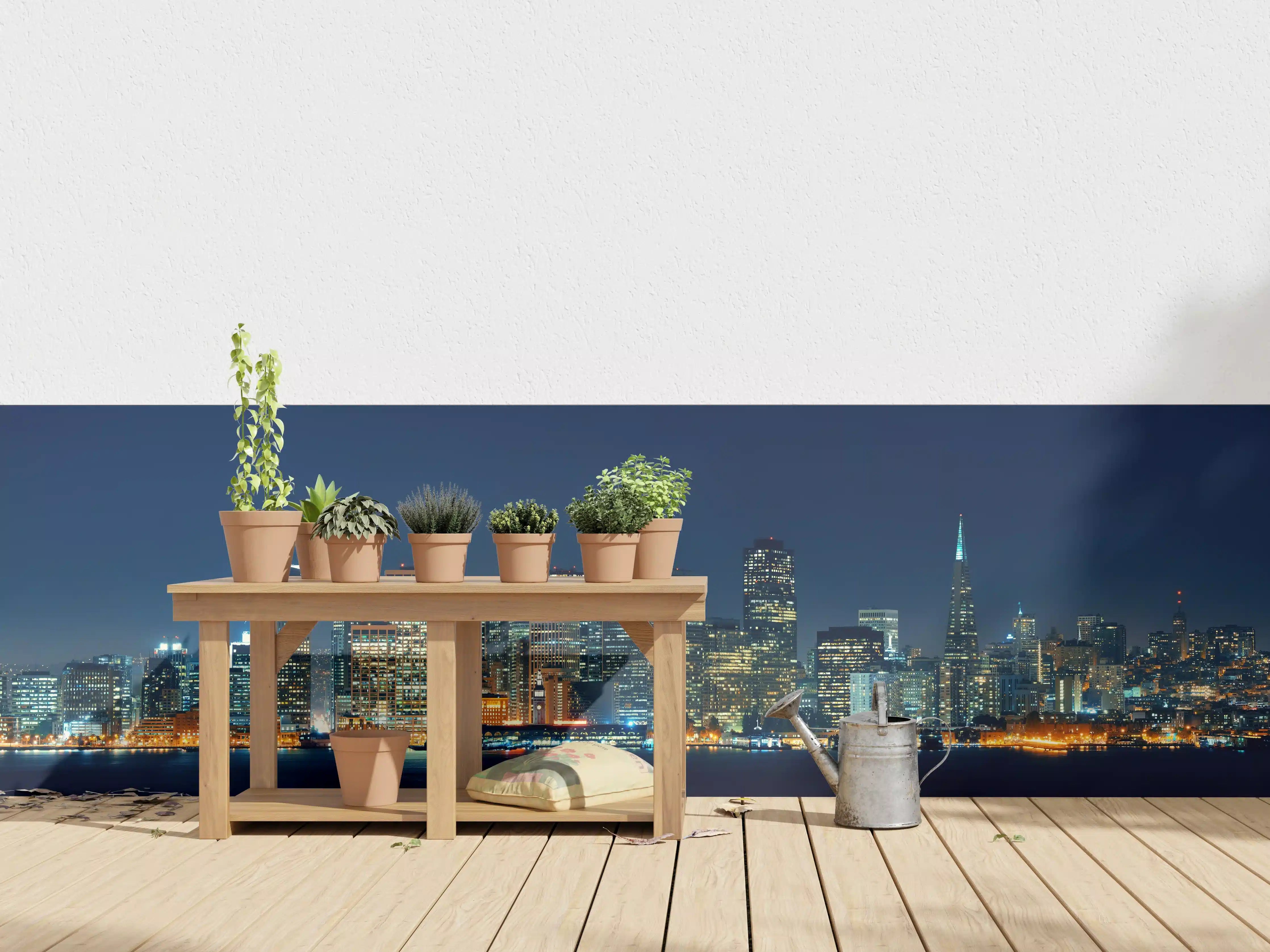 Wandverkleidung außen - Skyline von San Francisco