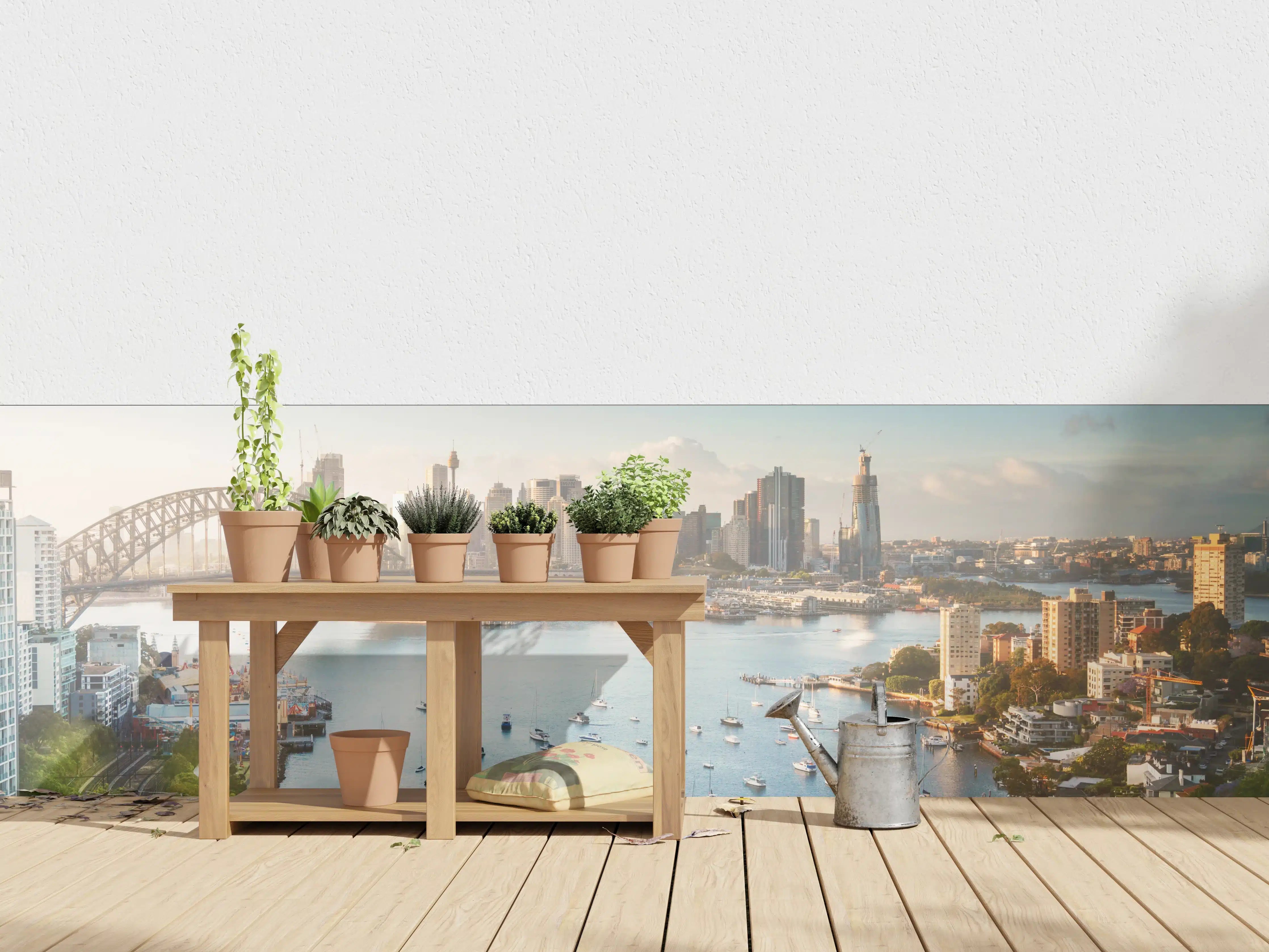 Wandverkleidung außen - Skyline von Sydney bei Sonnenaufgang